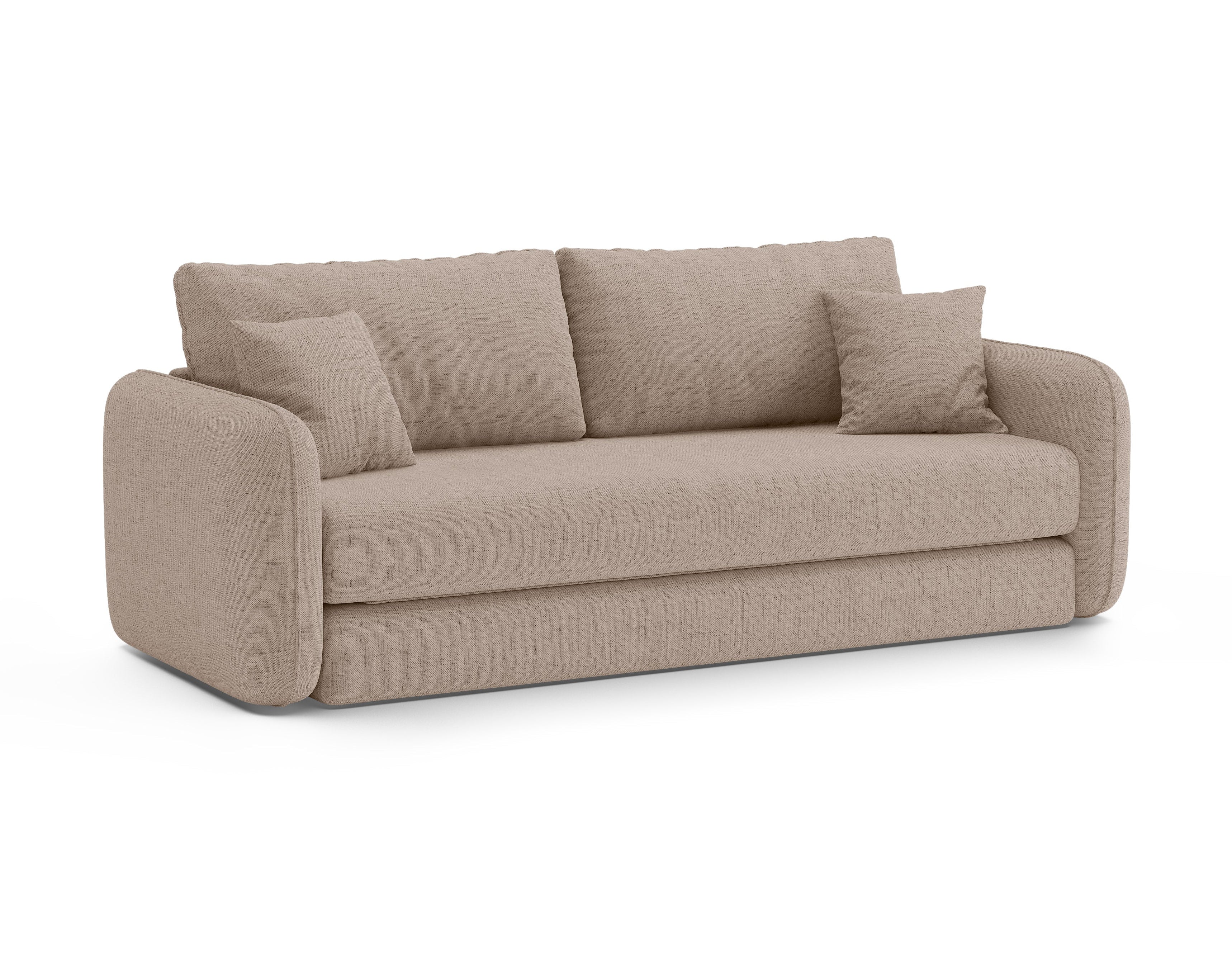 3-Seater Sofa with Sleeping Function DORMI Cappuccino