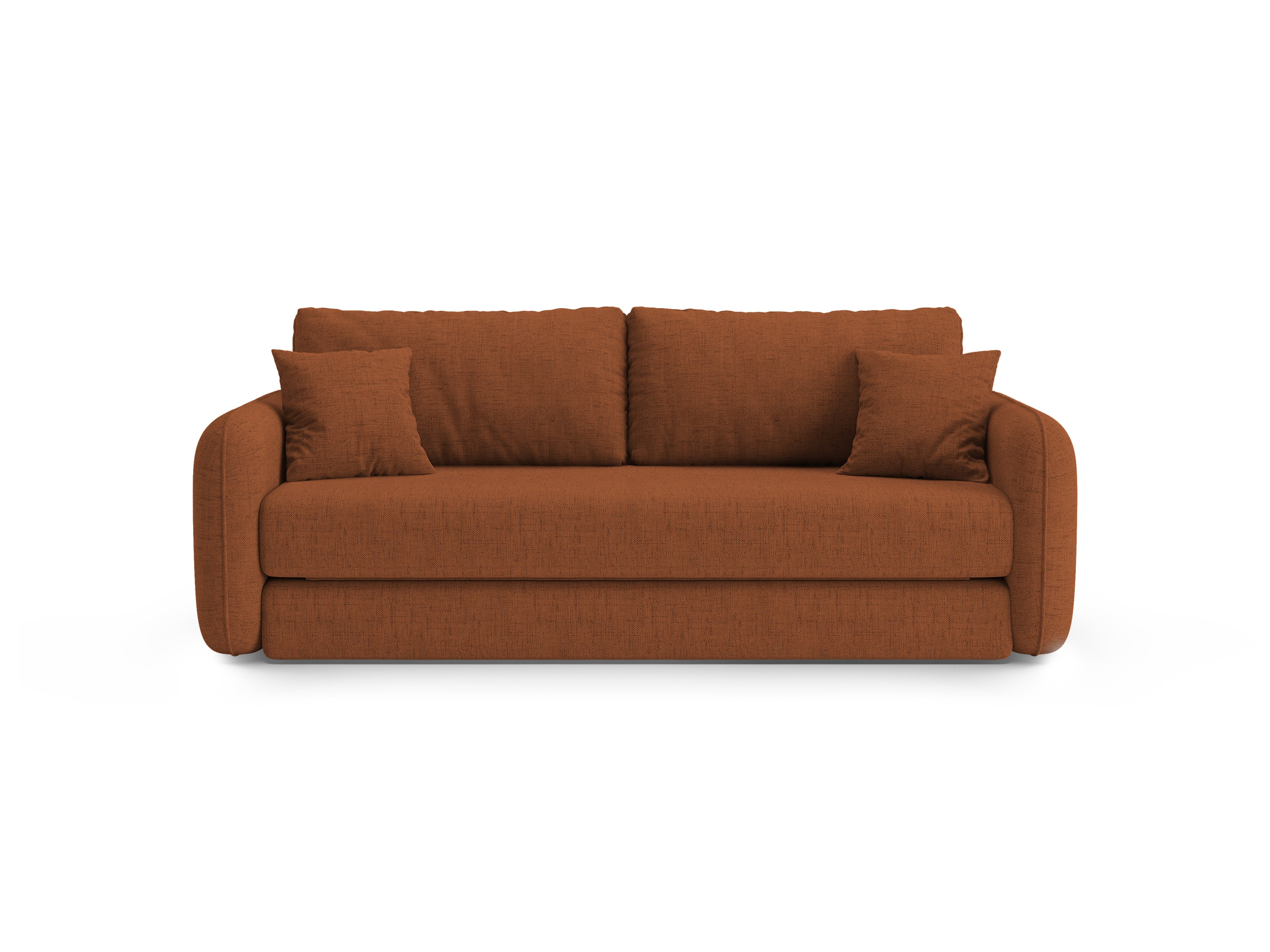 Sofa 3-Sitzer mit Schlaffunktion DORMI ziegelrot