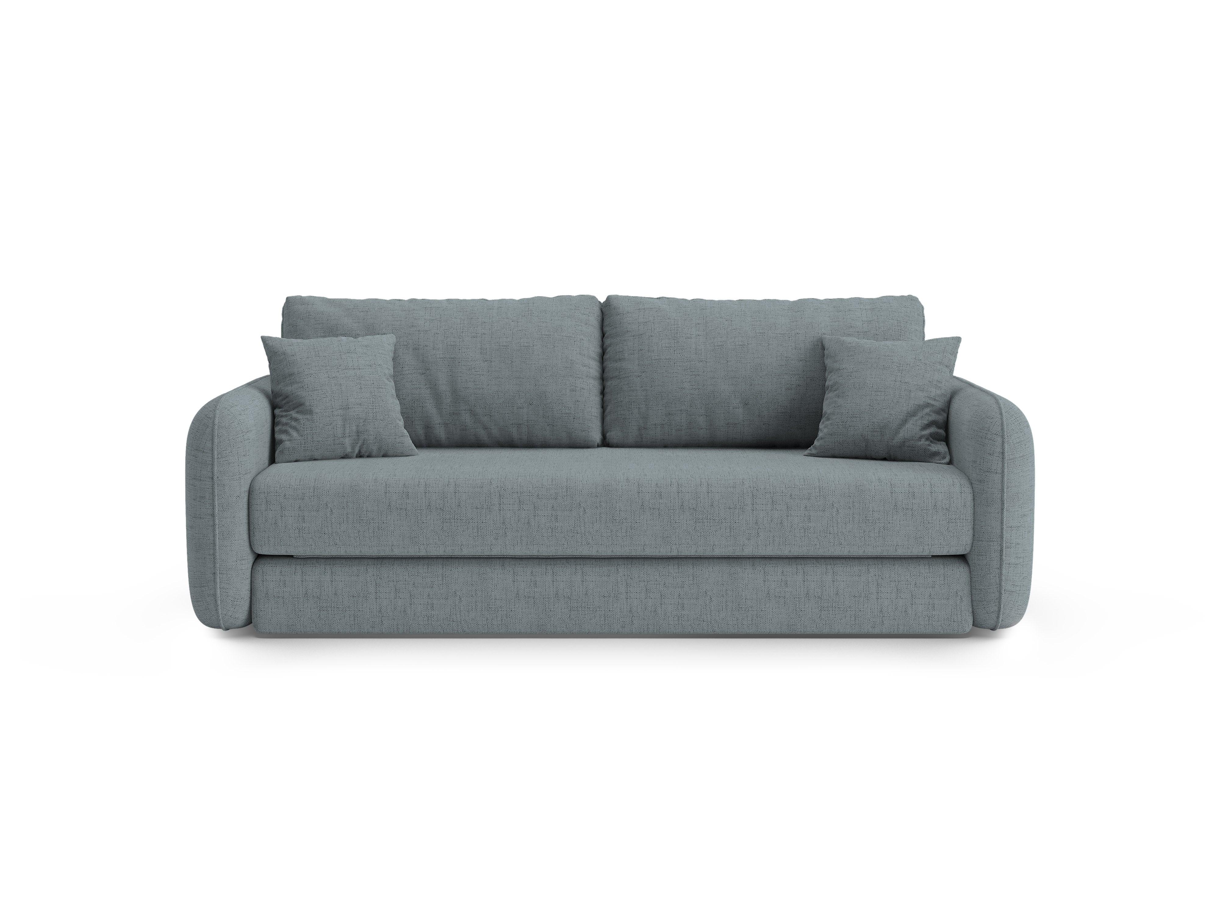 Sofa 3-Sitzer mit Schlaffunktion DORMI hellblau