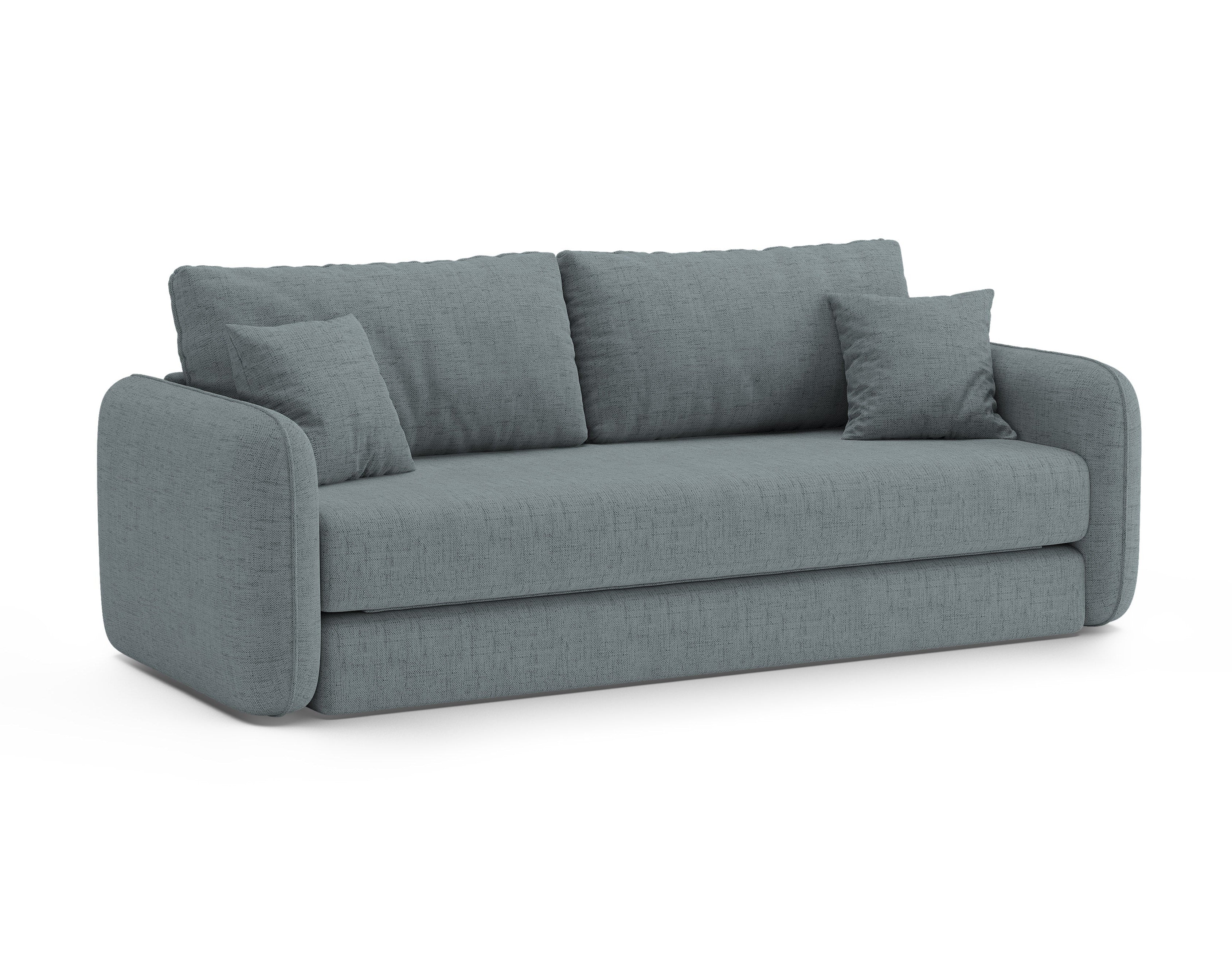 Sofa 3-Sitzer mit Schlaffunktion DORMI hellblau