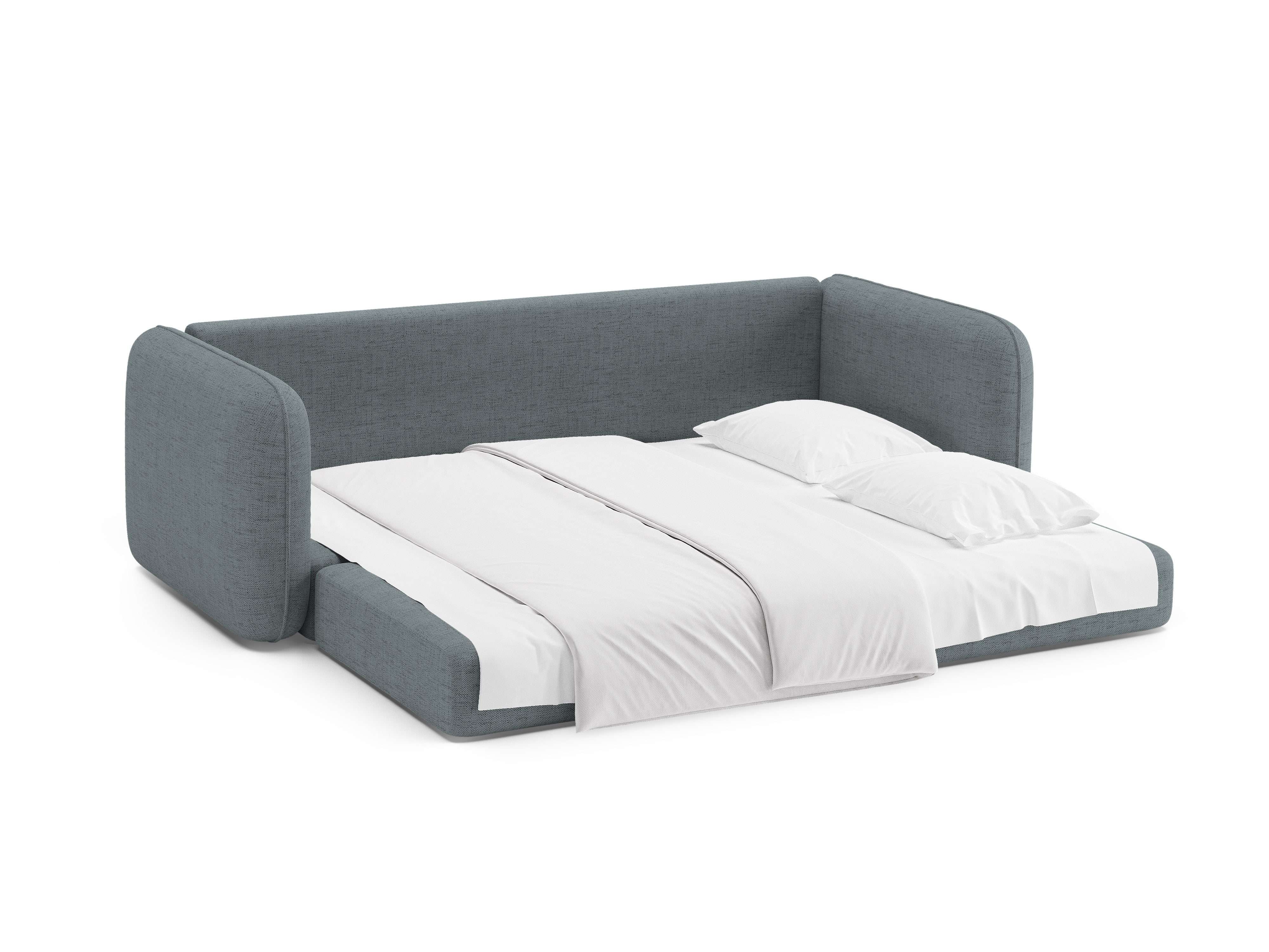 Sofa 3-Sitzer mit Schlaffunktion DORMI hellblau
