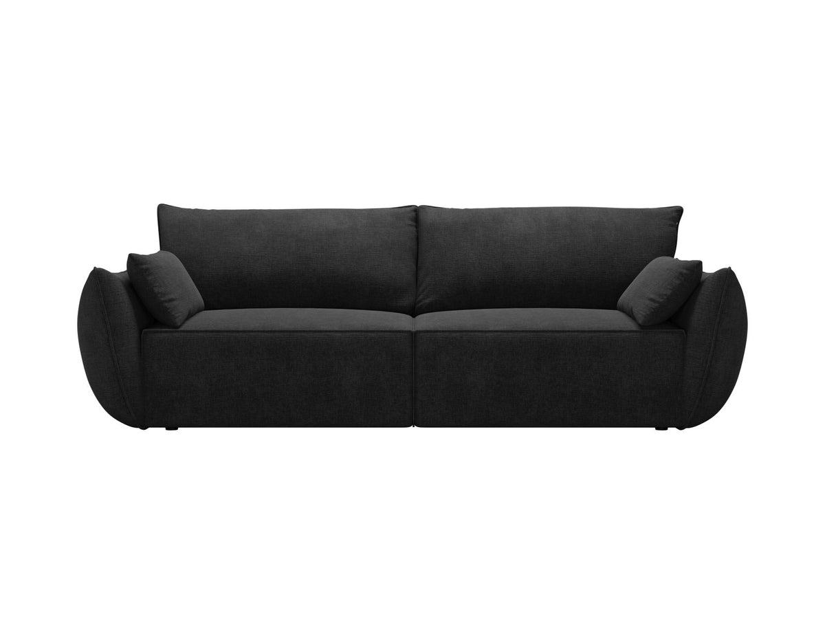 Sofa 3-osobowa z funkcją spania KAELLE czarny szenil Over The Horizon – Micadoni