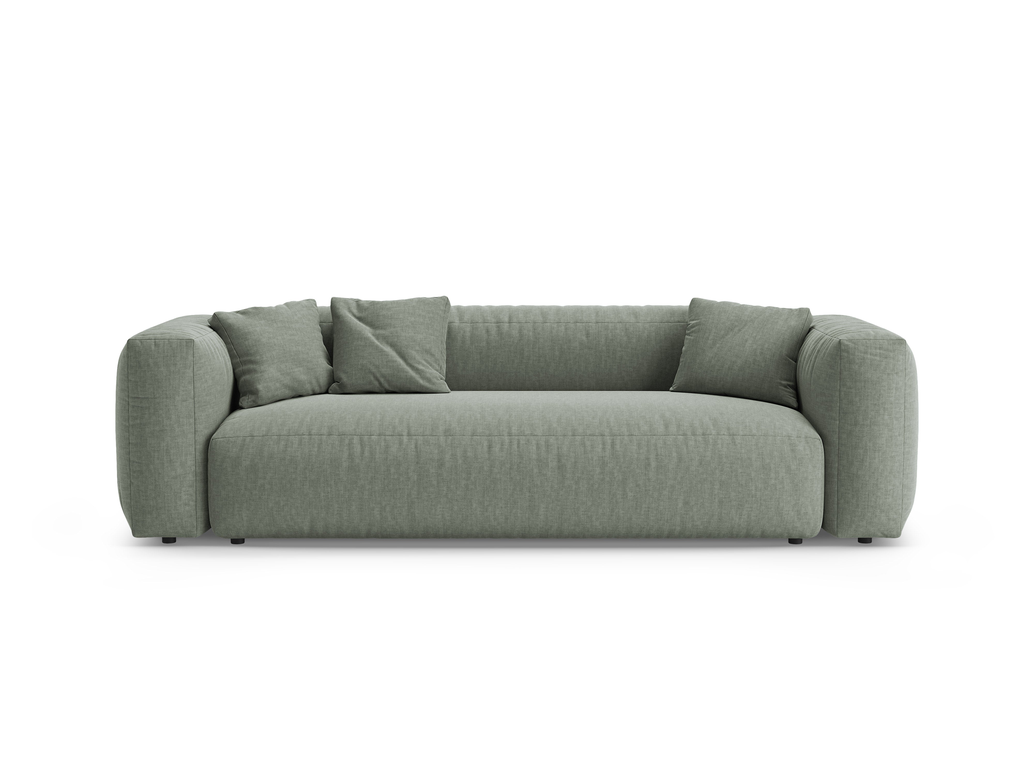 Sofa 3-osobowa z funkcją spania MARTINA zielony mech – Micadoni