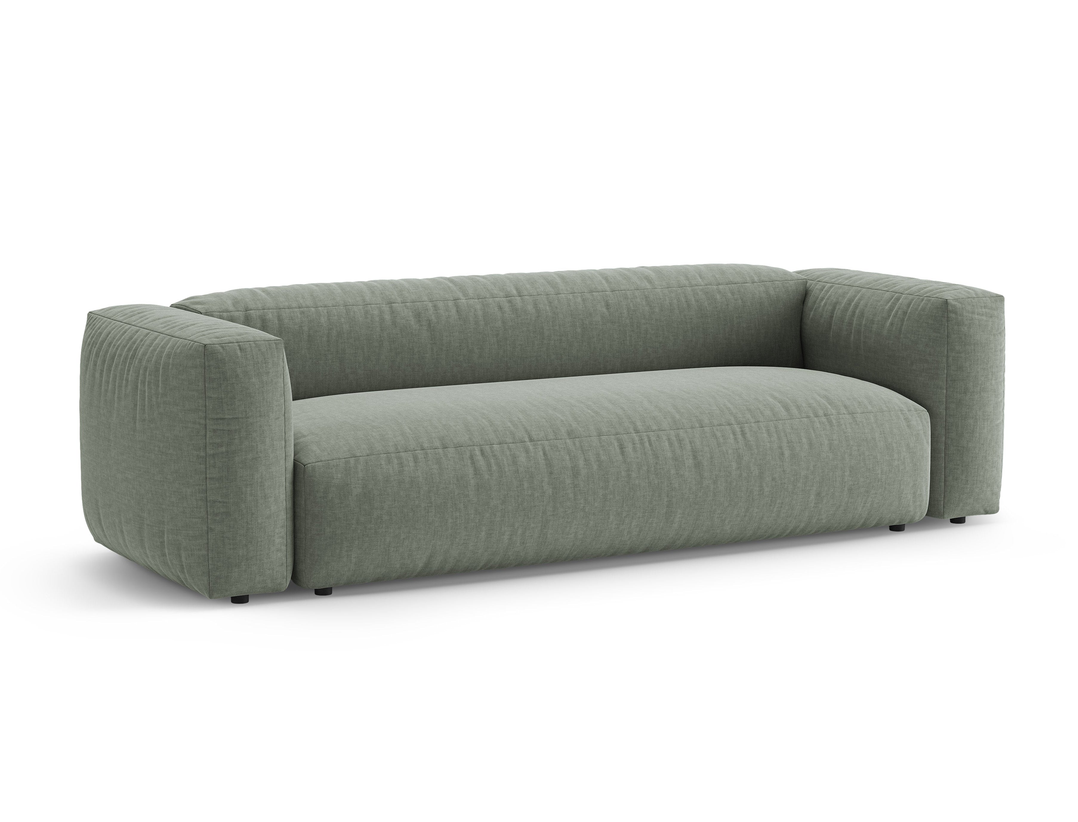 Sofa 3-osobowa z funkcją spania MARTINA zielony mech – Micadoni