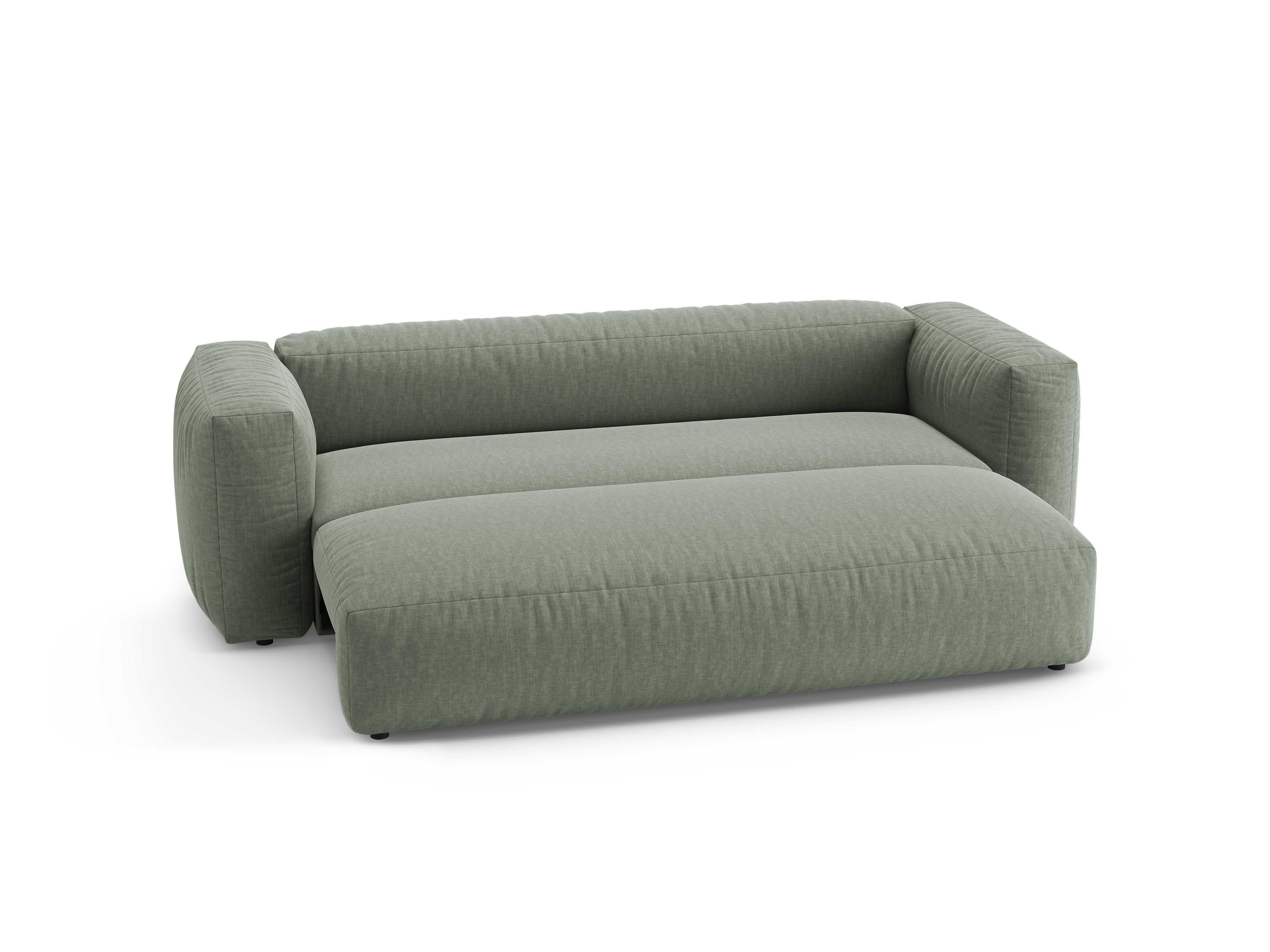 Sofa 3-osobowa z funkcją spania MARTINA zielony mech – Micadoni