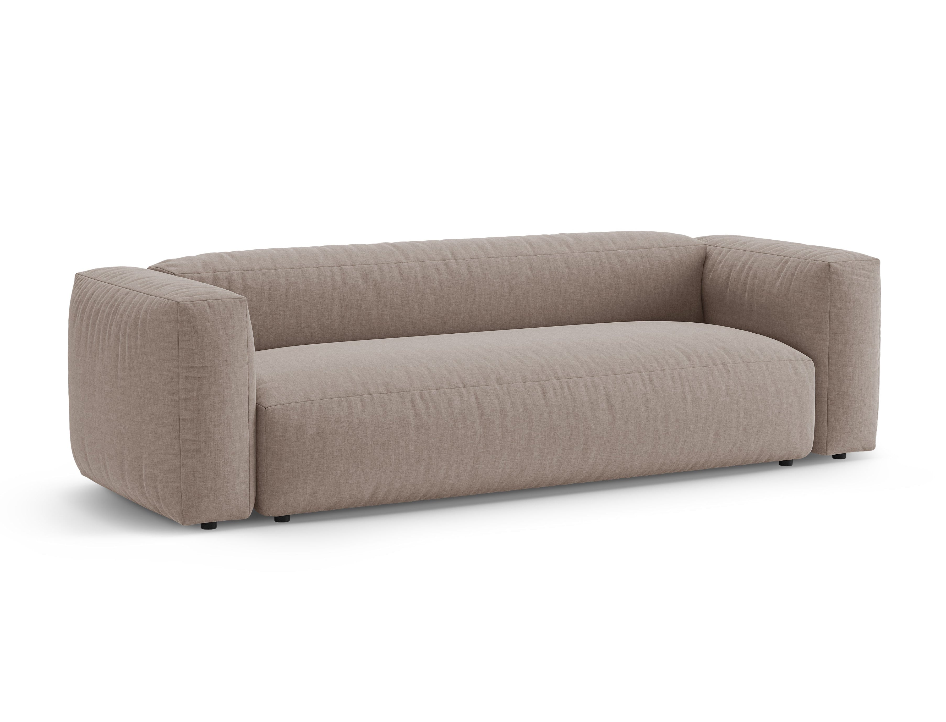 Sofa 3-osobowa z funkcją spania MARTINA ciemny beżowy – Micadoni