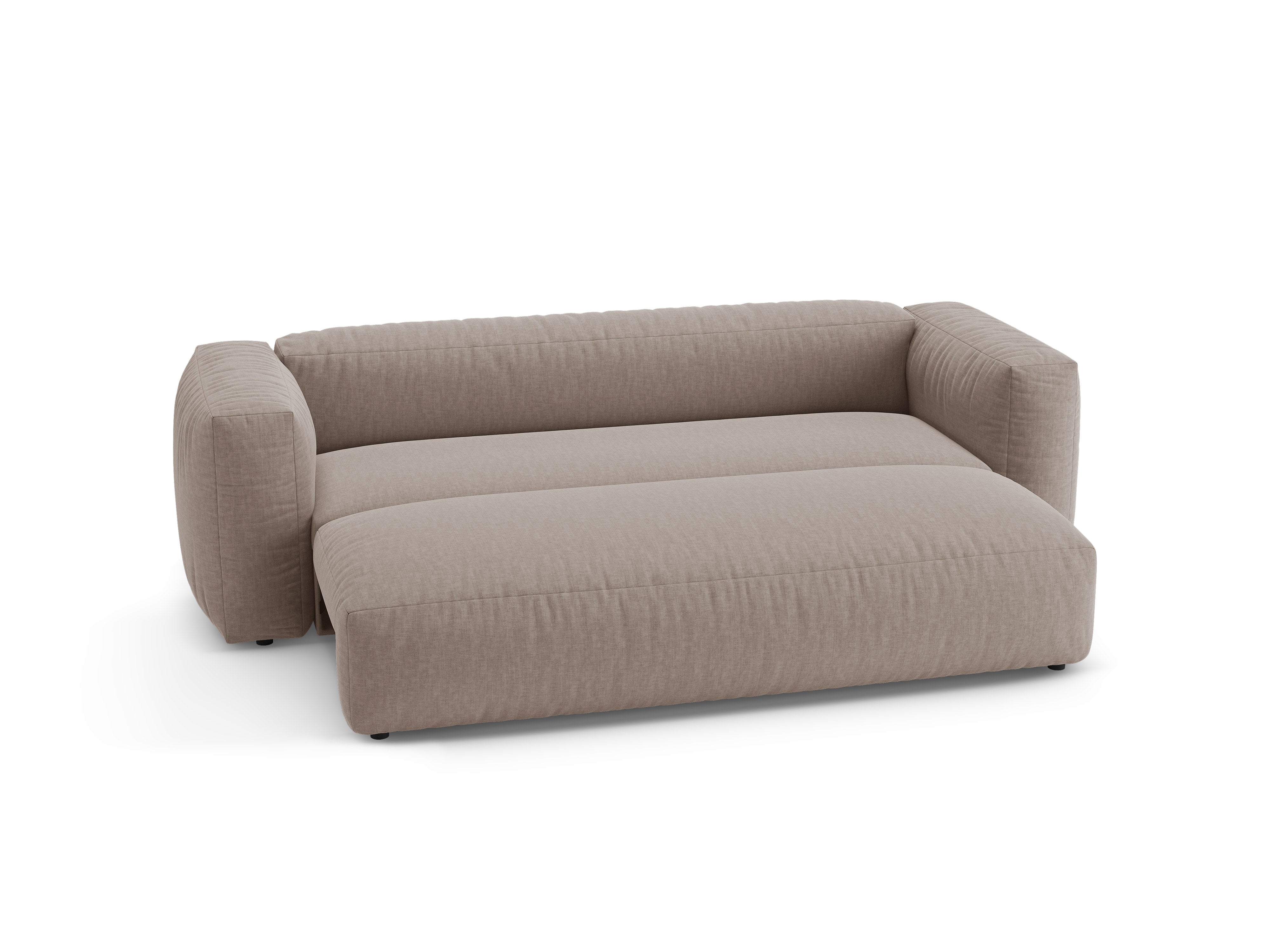 Sofa 3-osobowa z funkcją spania MARTINA ciemny beżowy z funkcją spania