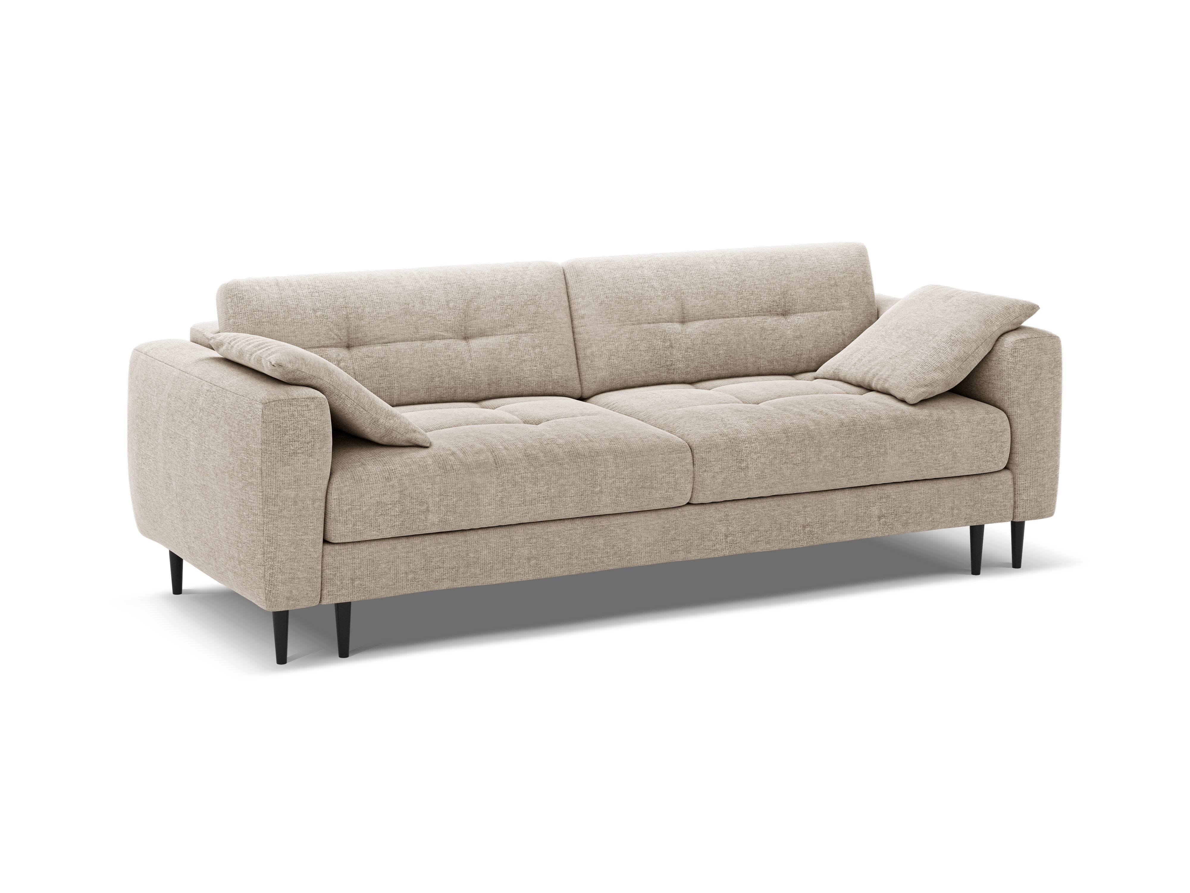 Sofa 3-osobowa z funkcją spania BEMY beżowy – Micadoni