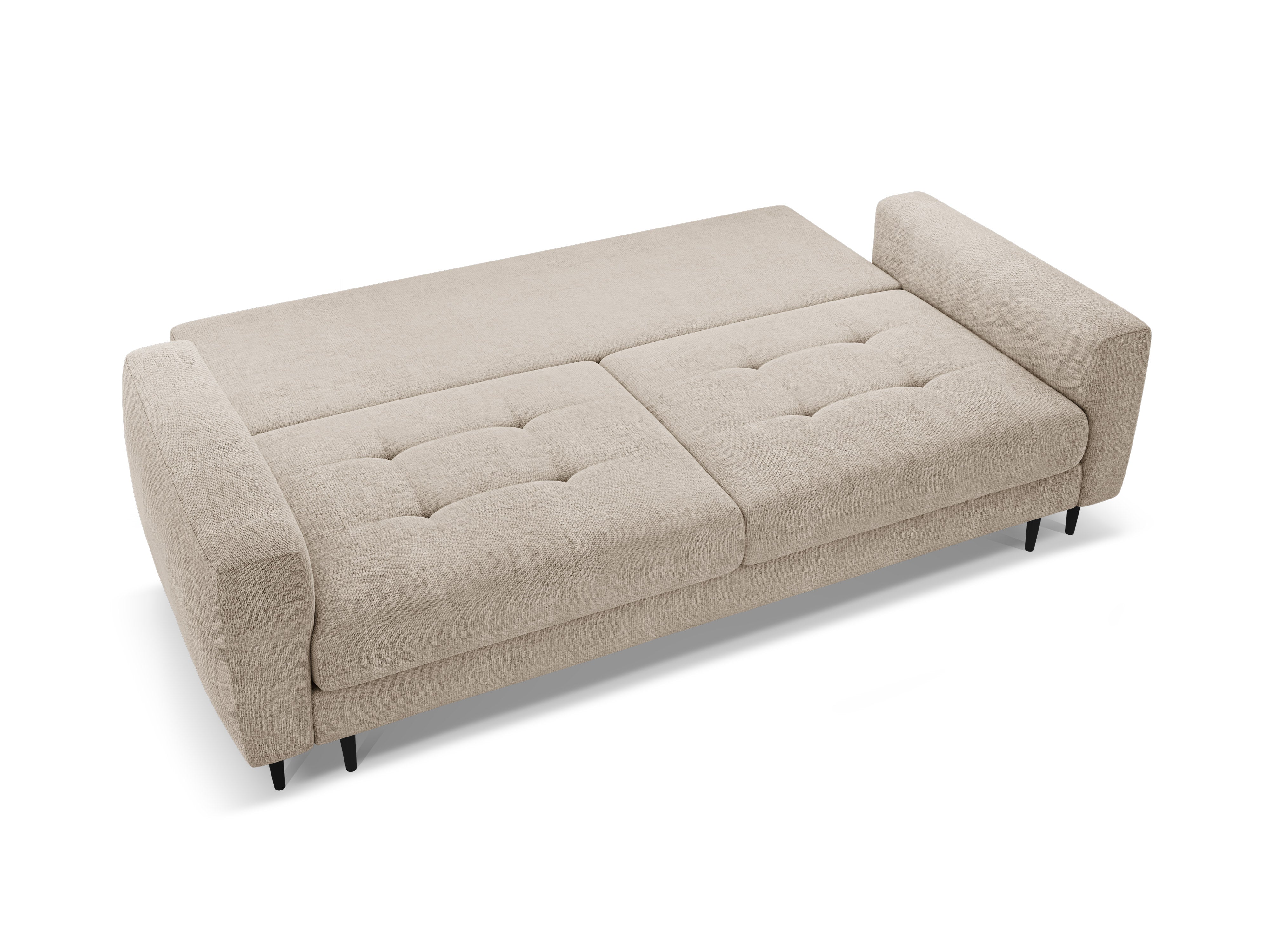 Sofa 3-osobowa z funkcją spania BEMY beżowy – Micadoni