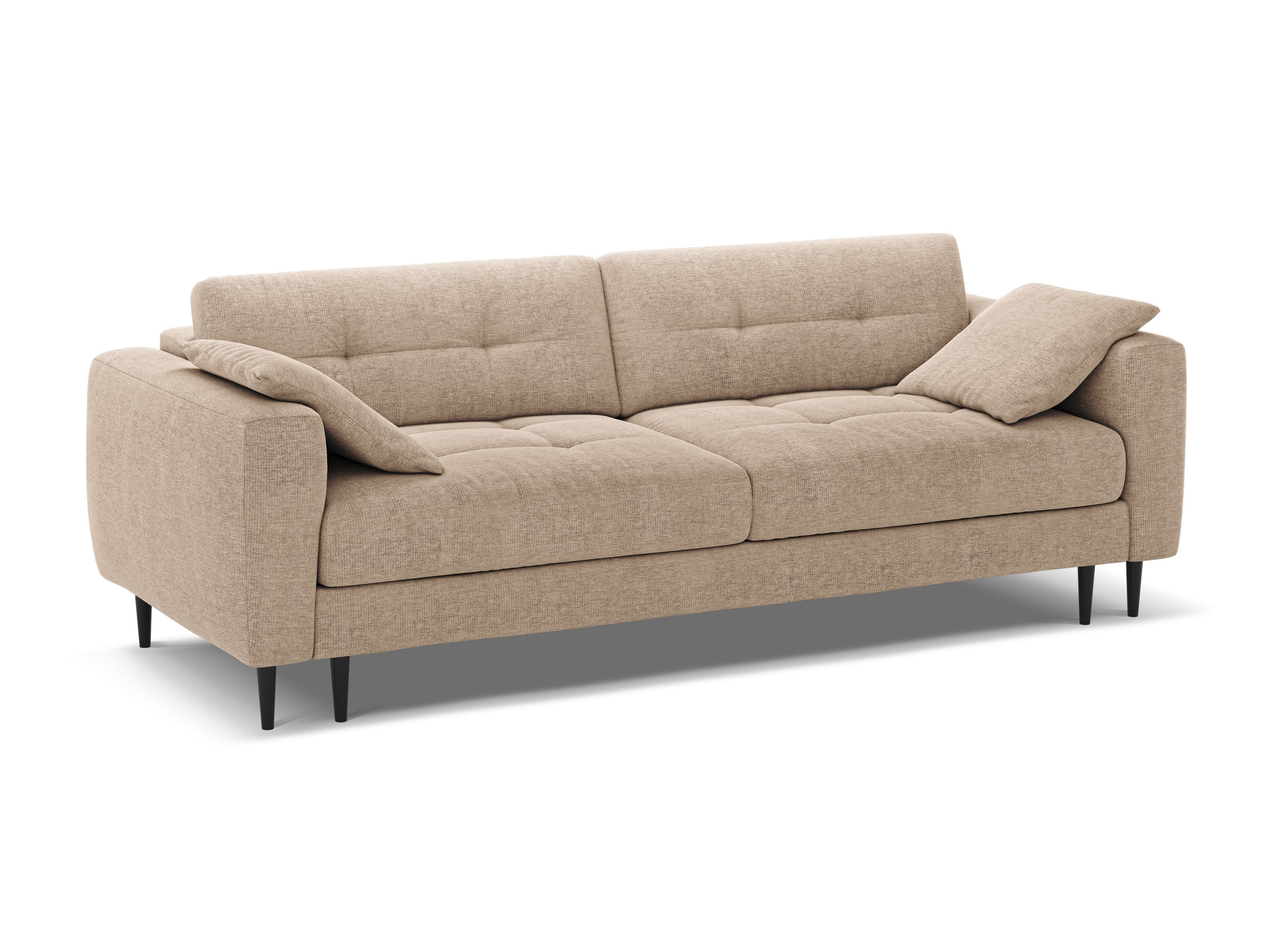 Sofa 3-Sitzer mit Schlaf-Funktion BEMY sandfarben