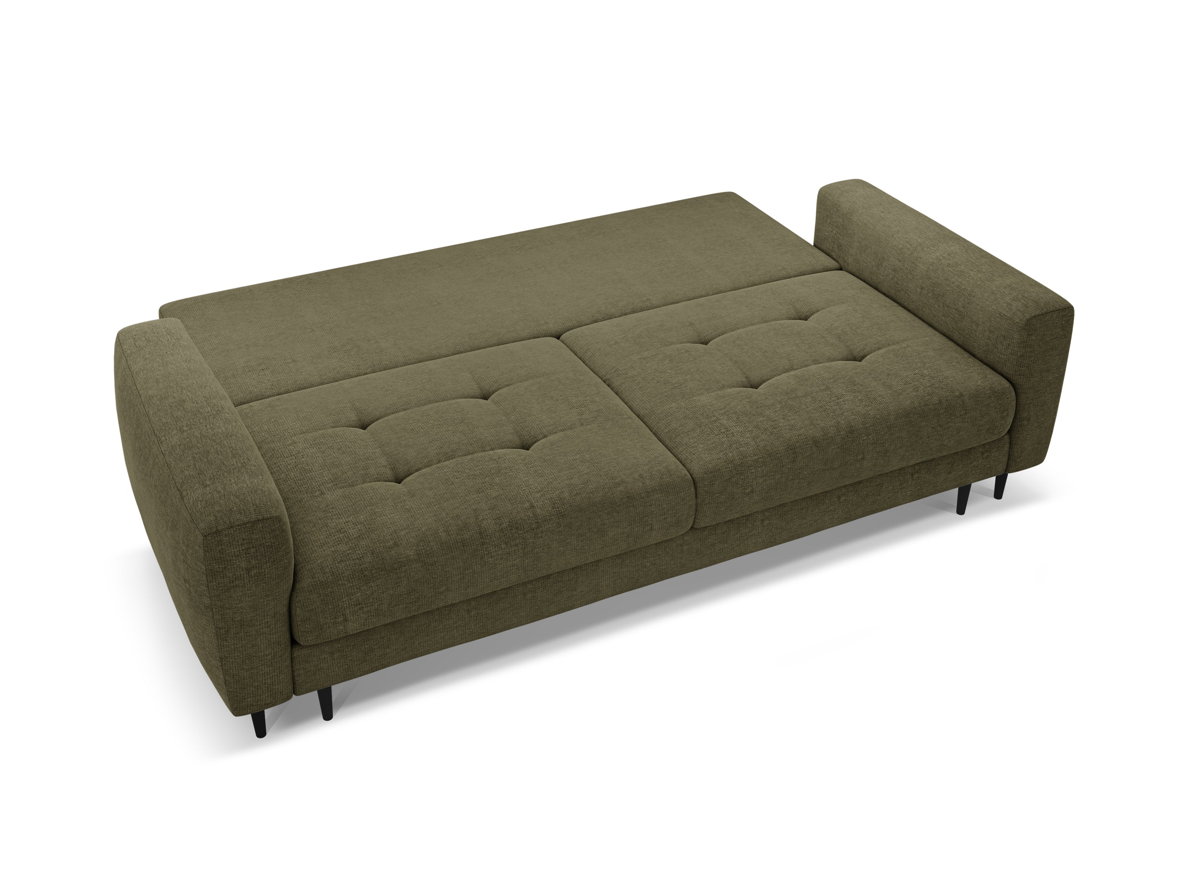 Sofa 3-Sitzer mit Schlaffunktion BEMY olivgrün