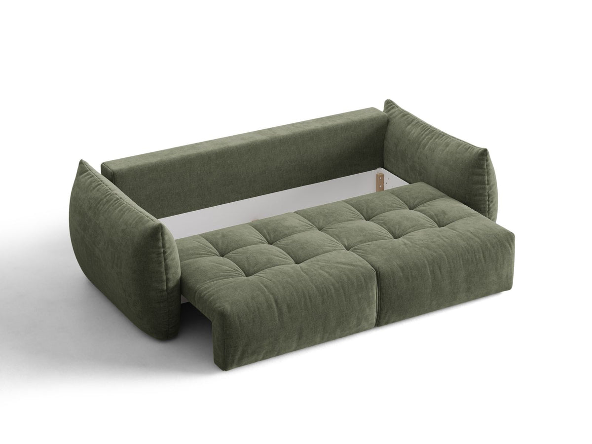 Sofa 3-osobowa z funkcją spania BLOOM zielony – ujęcie 5