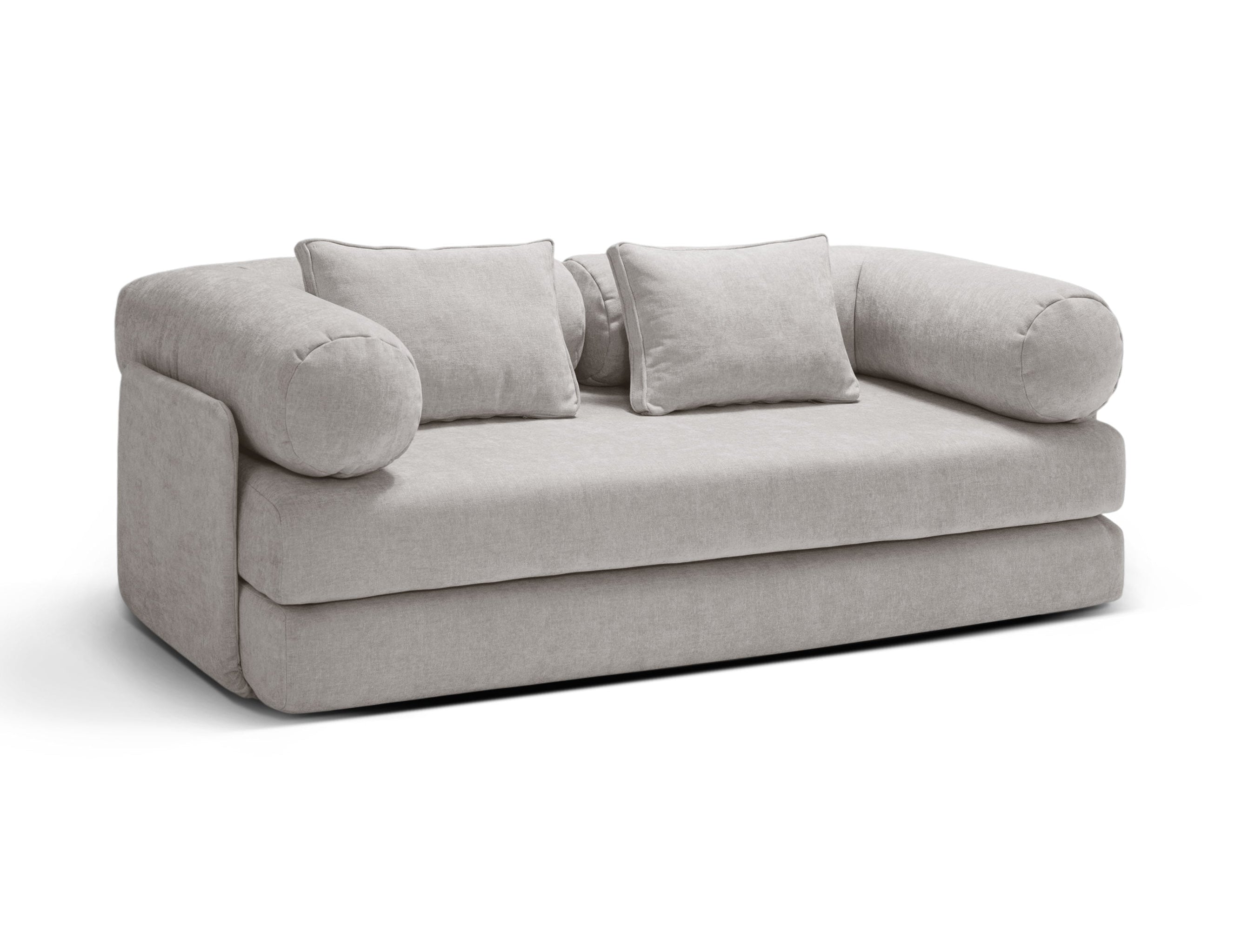 Sofa 3-Sitzer mit Schlaffunktion DREAMY hellgrau