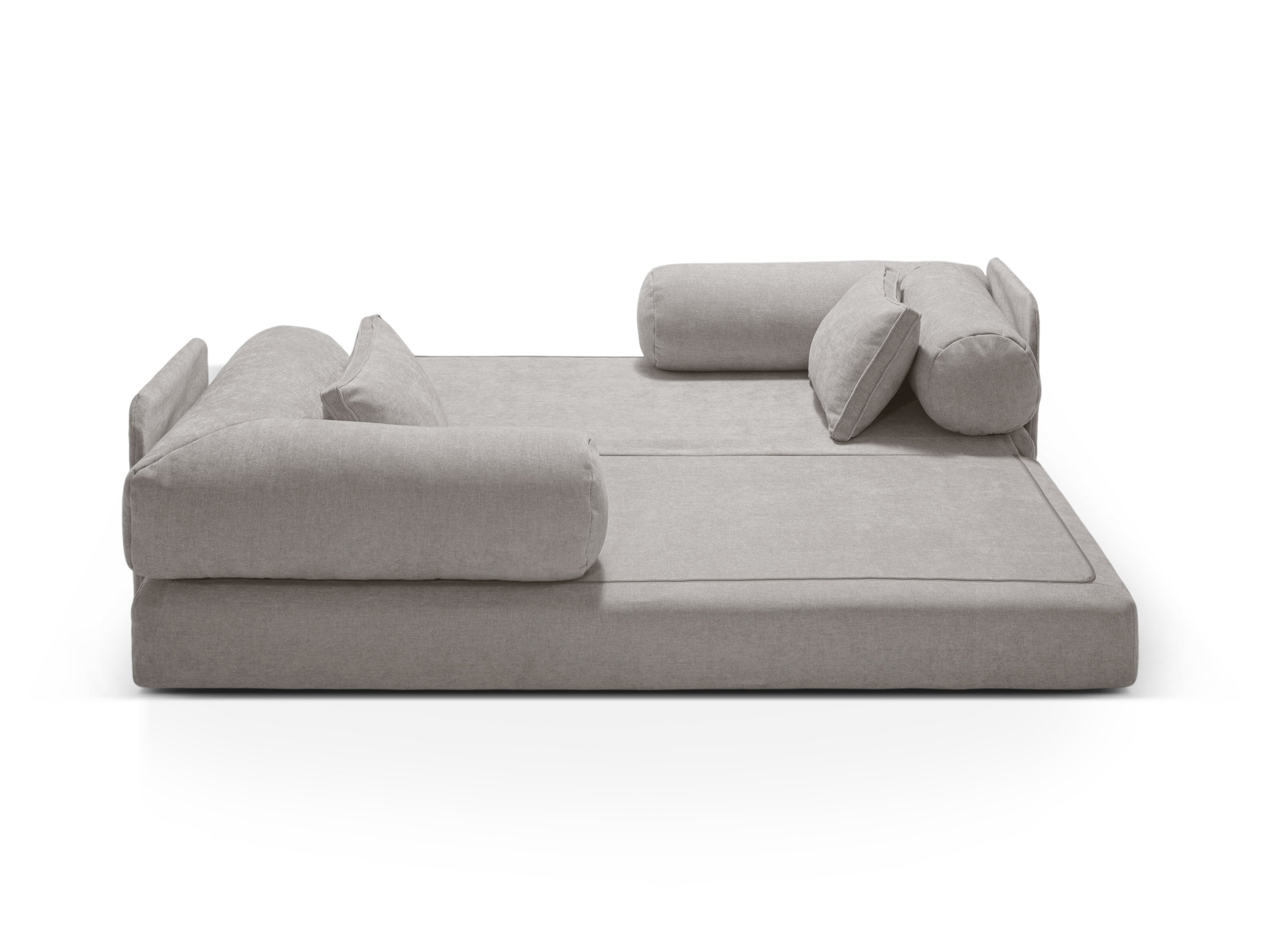 Sofa 3-Sitzer mit Schlaffunktion DREAMY hellgrau