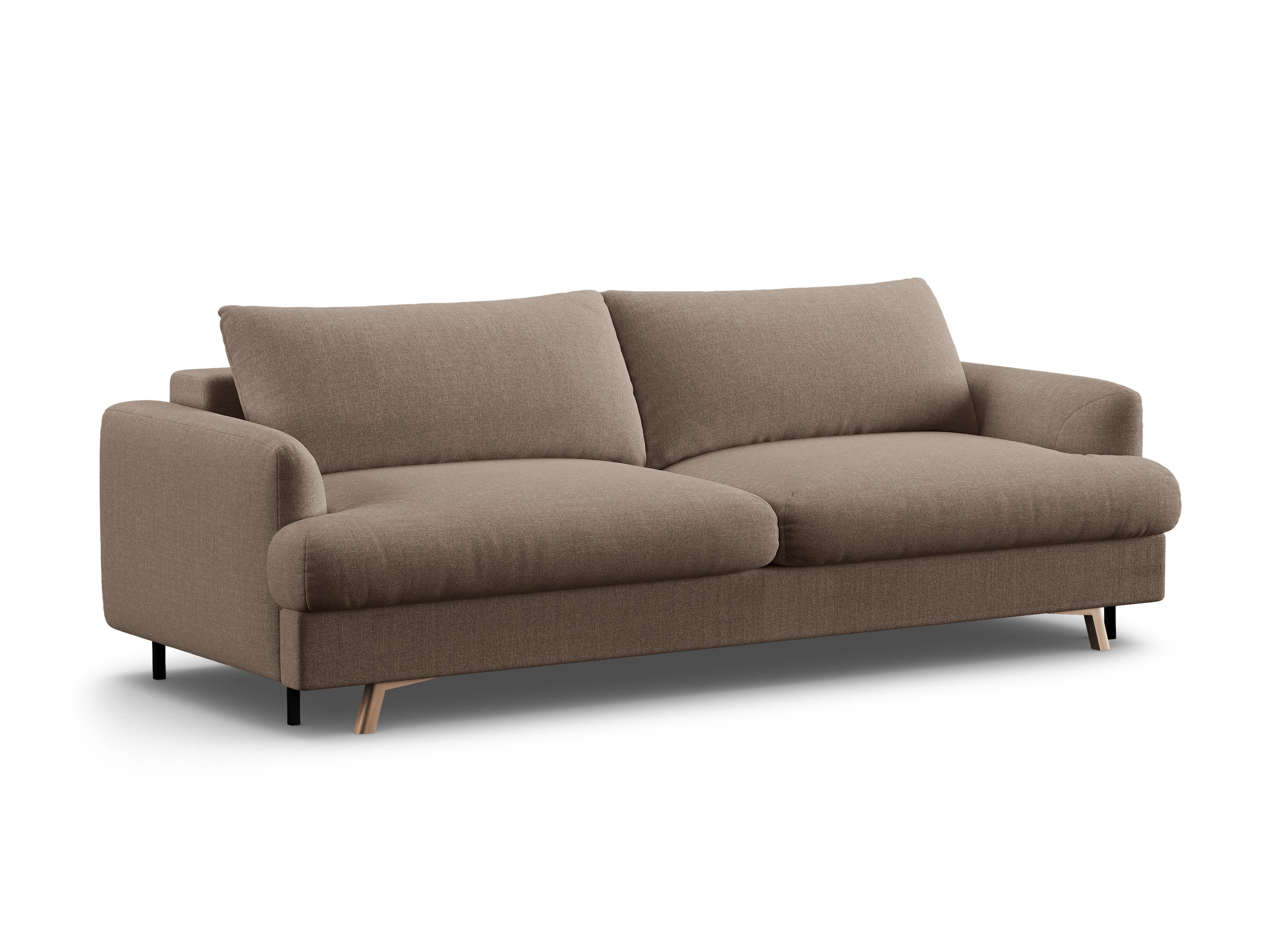 Sofa 3-osobowa z funkcją spania NAOMI cappuccino – Micadoni