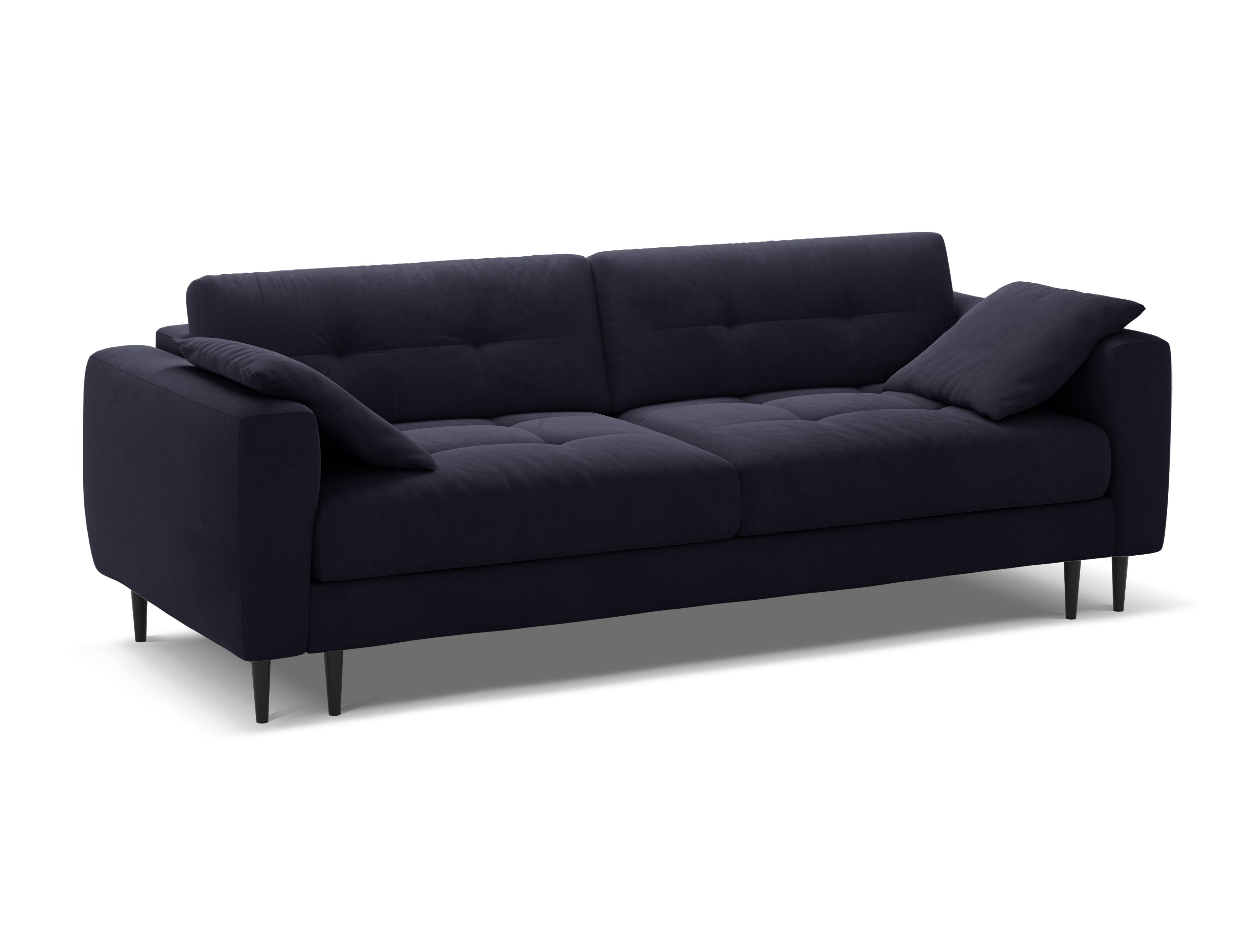 Sofa aus Samt für 3 Personen mit Schlaffunktion BEMY königsblau