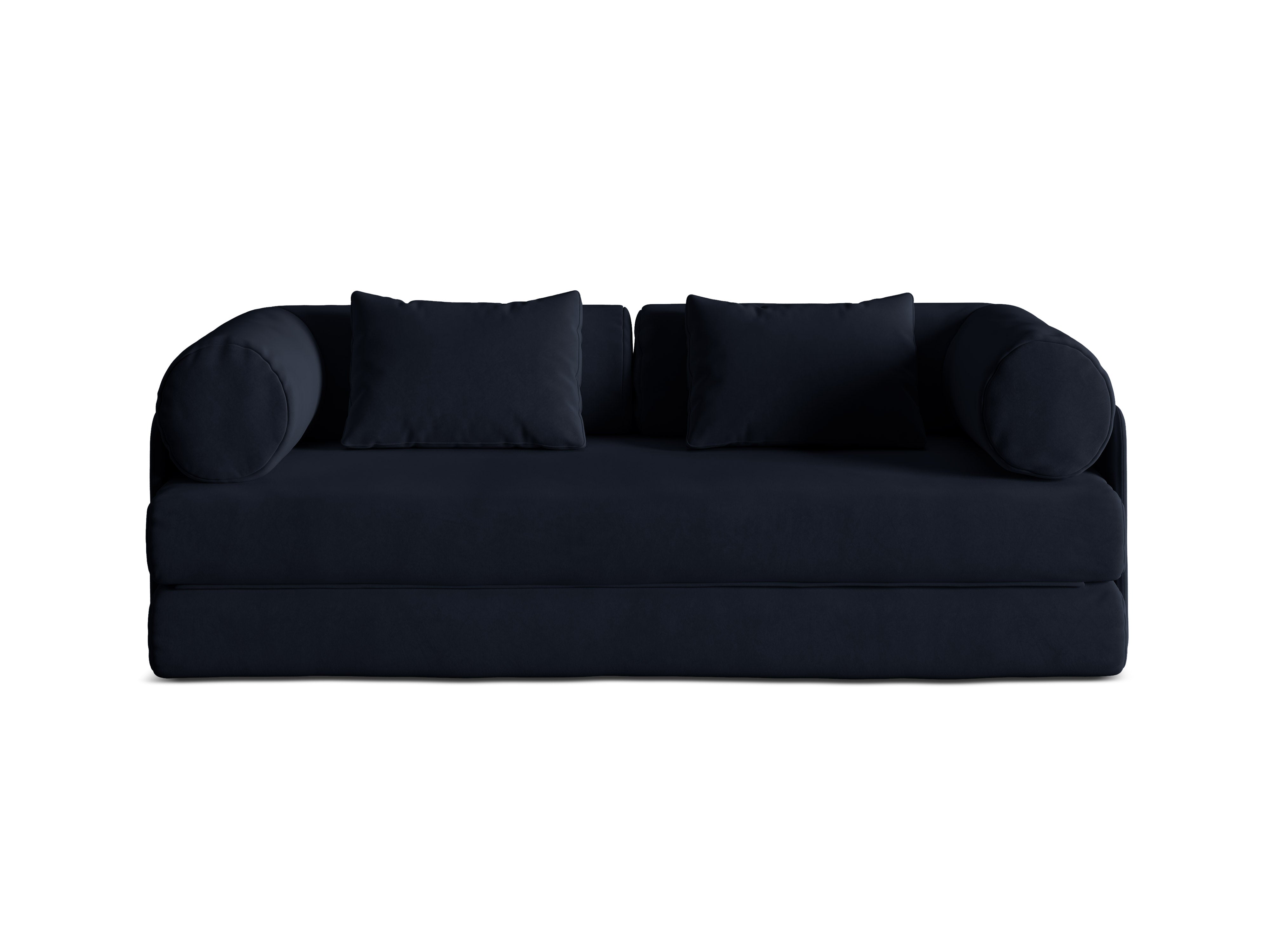 Sofa DREAMY 3-Sitzer mit Schlaffunktion in königsblauem Samt