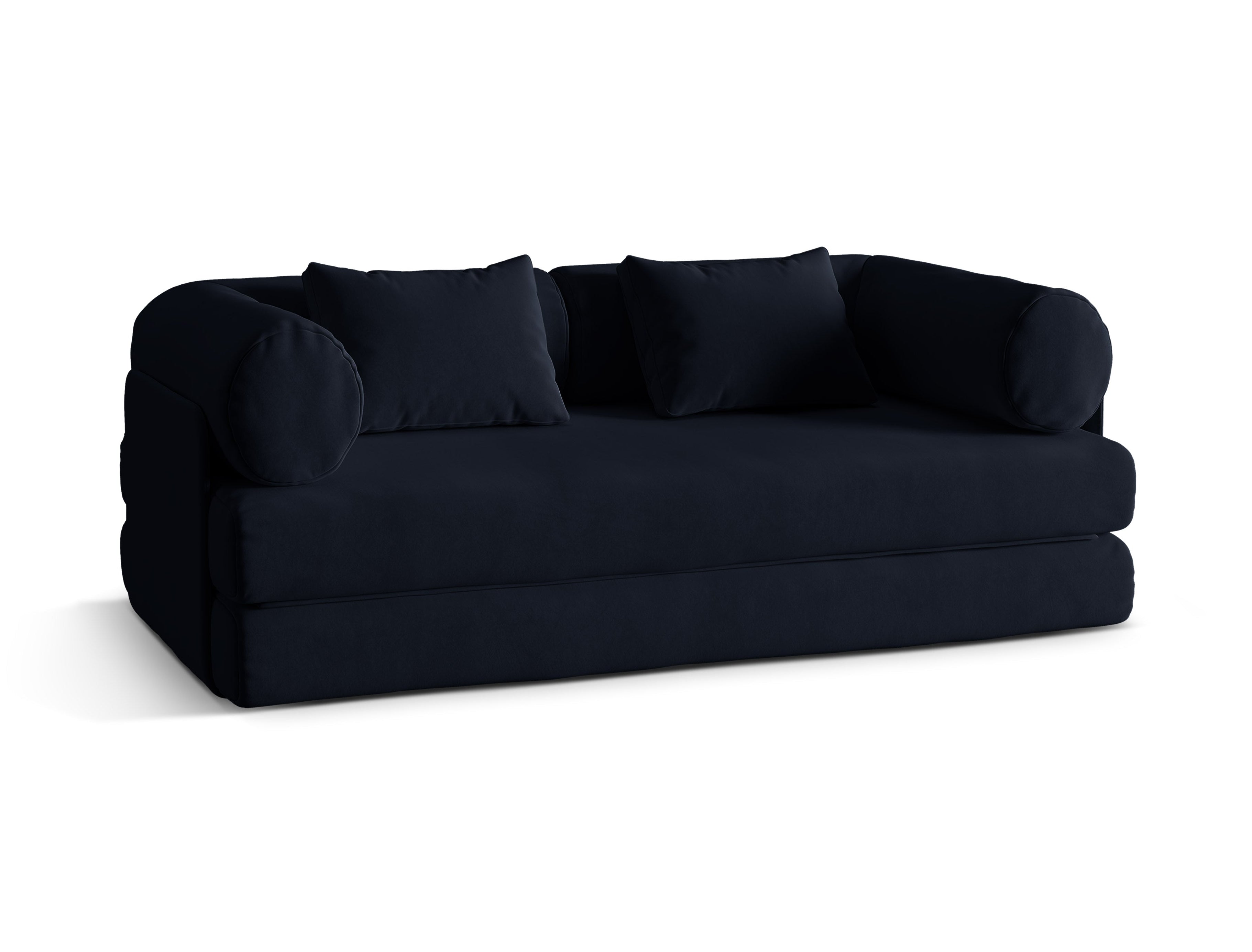 Sofa DREAMY 3-Sitzer mit Schlaffunktion in königsblauem Samt