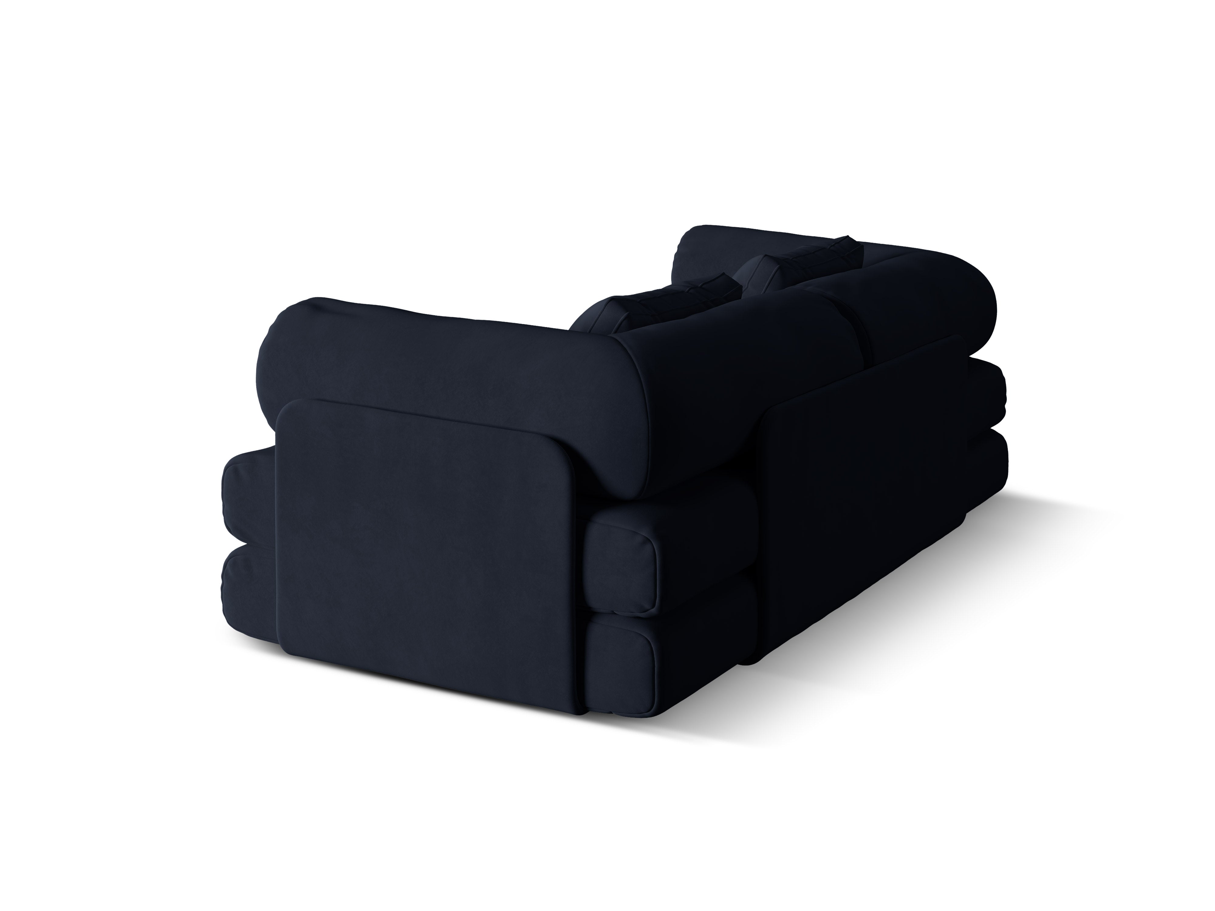 Sofa DREAMY 3-Sitzer mit Schlaffunktion in königsblauem Samt