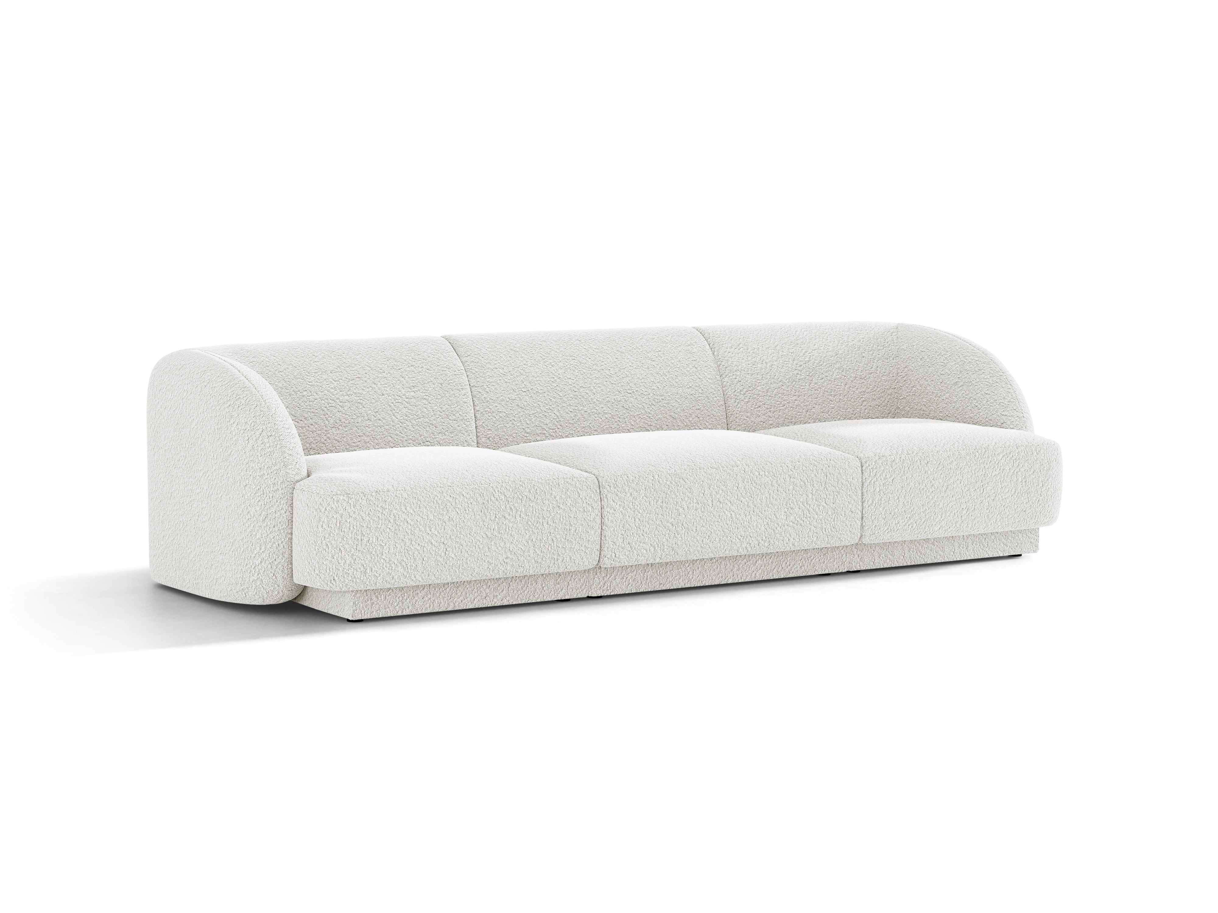 Sofa 3-Sitzer MILEY weiß Boucle