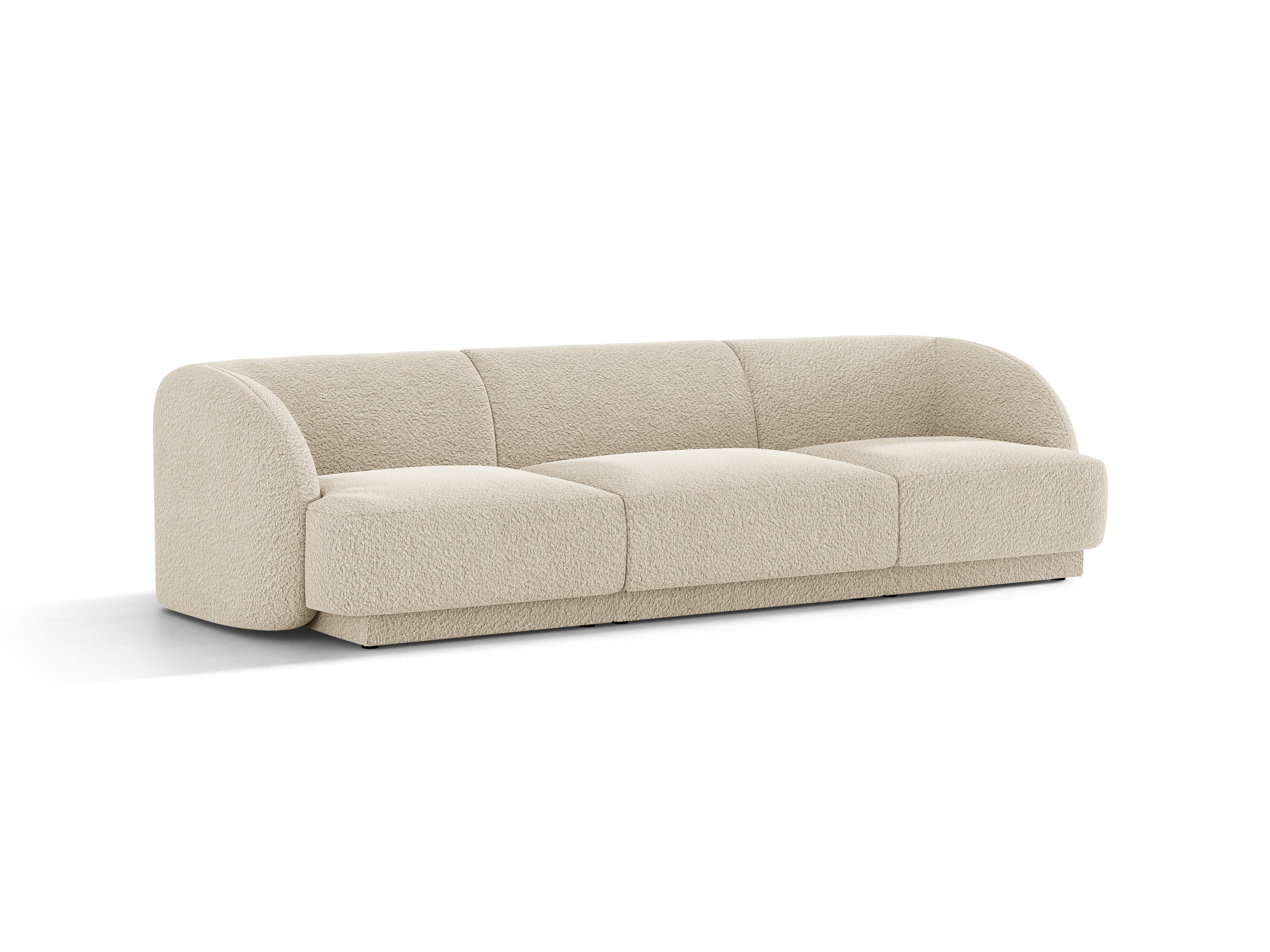 Sofa 3-Sitzer MILEY beige Boucle