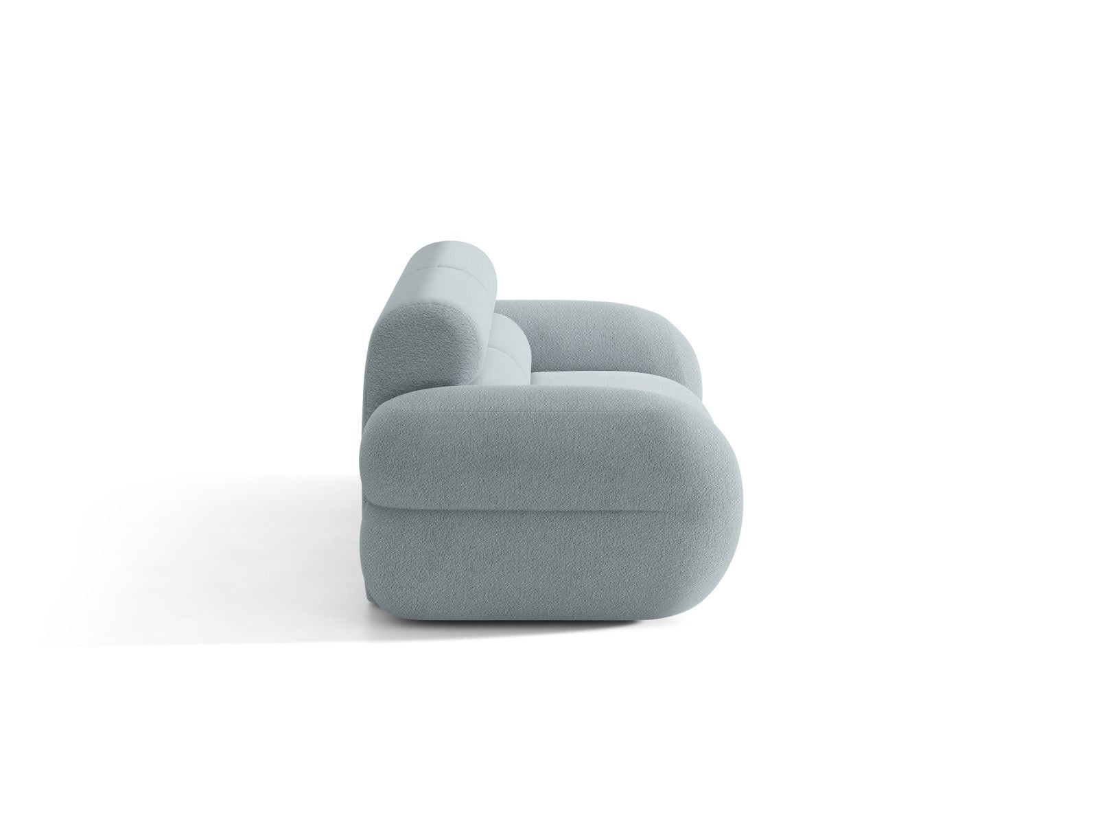 Sofa für 3 Personen NEO in himmelblauem Boucle