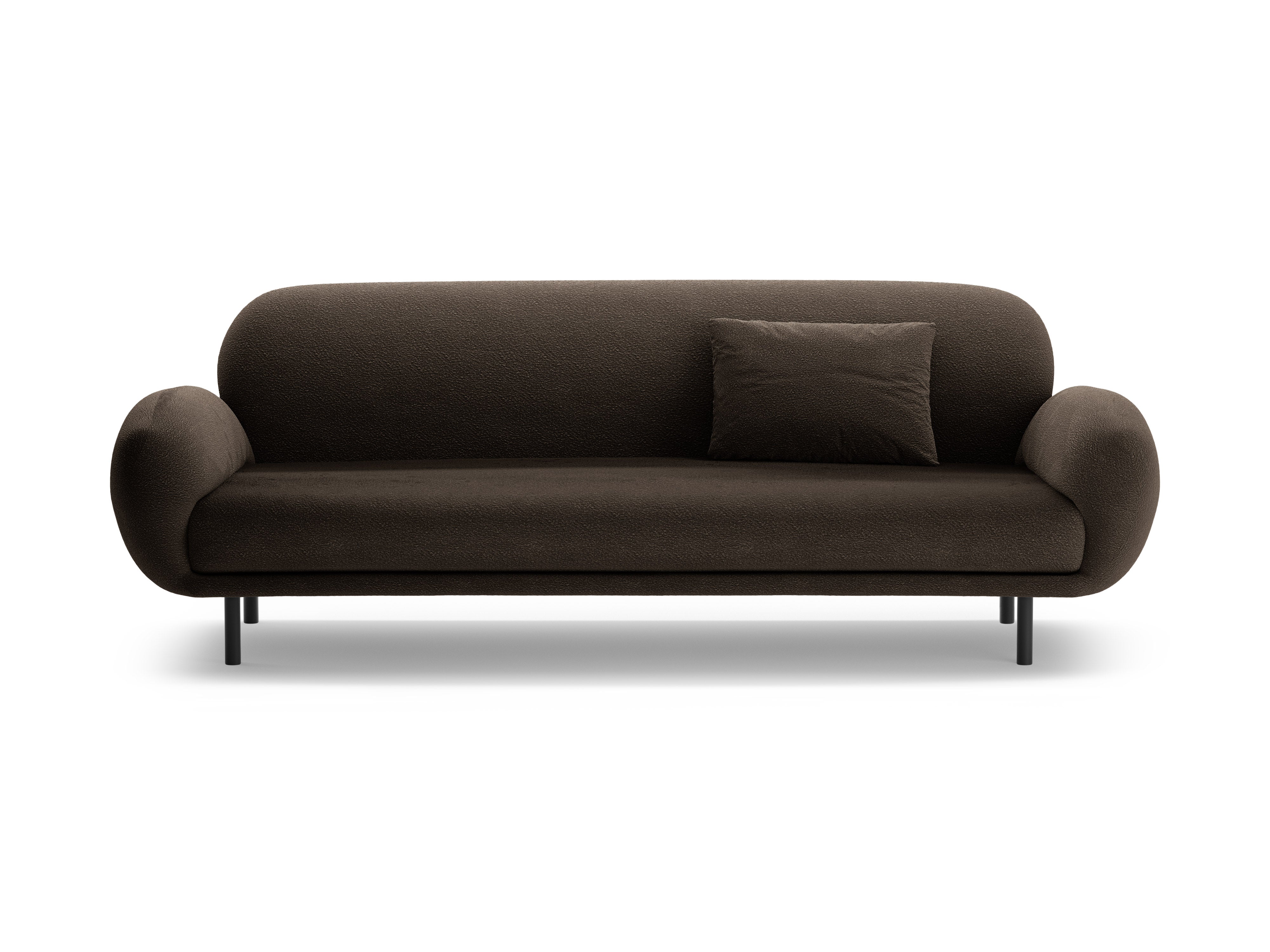 3-seater Sofa POPPY brown boucle