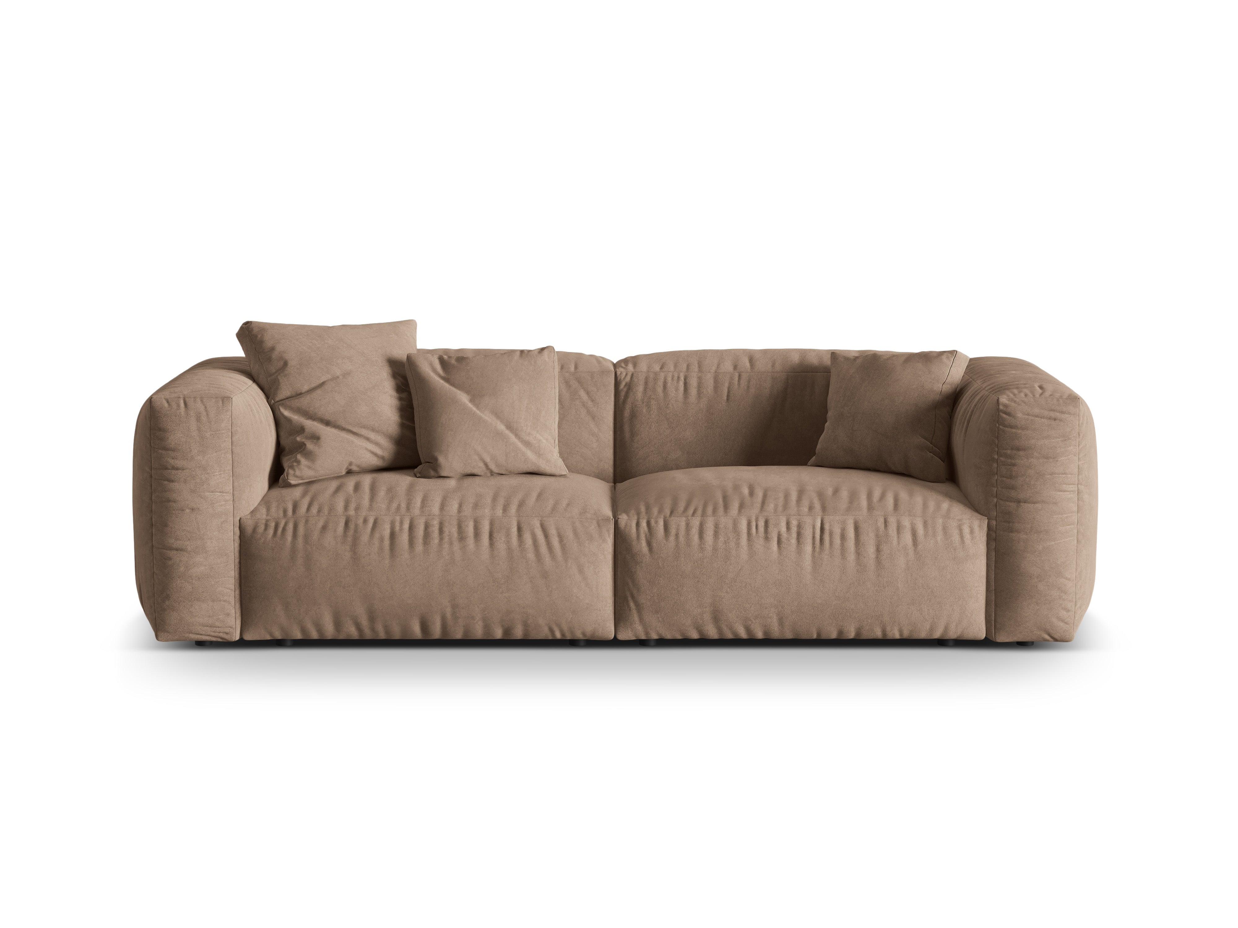 3-seater velvet sofa Martina Dark Boon