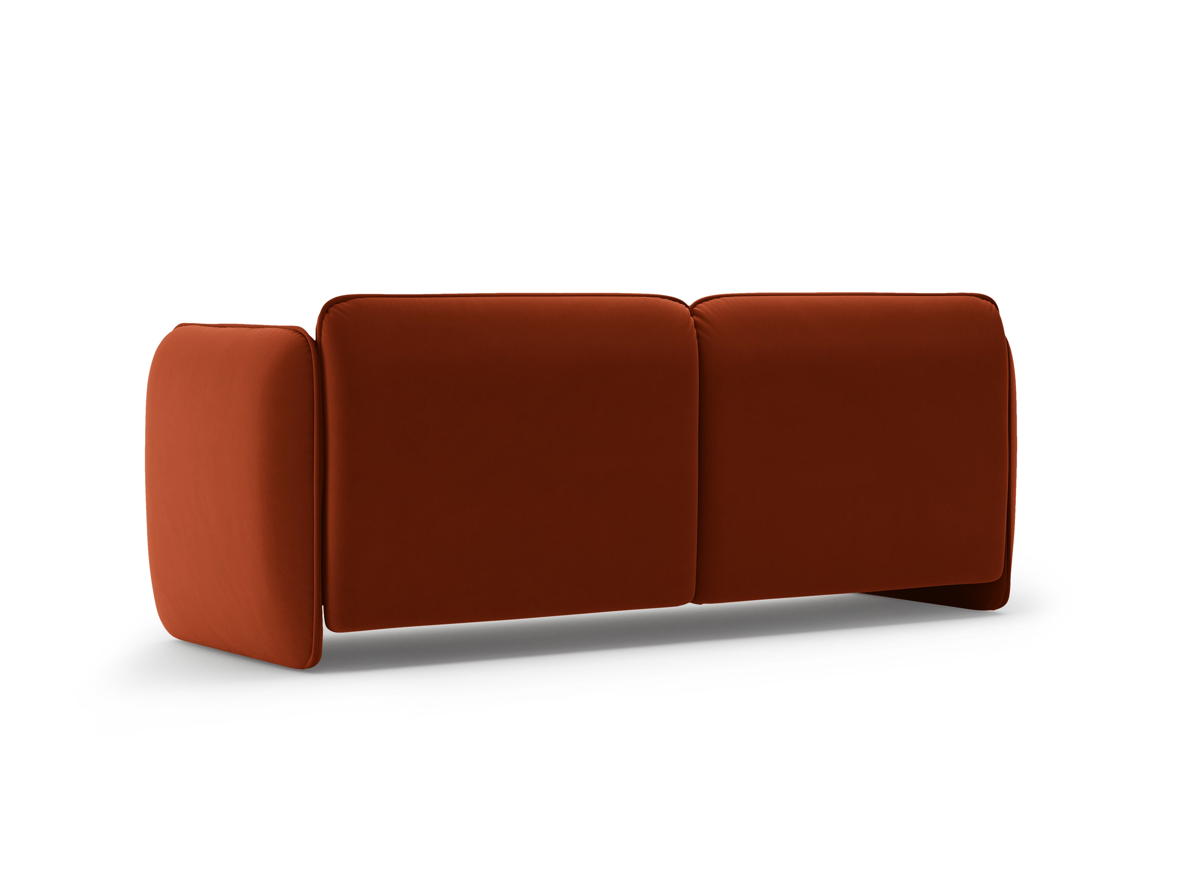 Sofa 3-osobowa aksamitna GEORGIA kasztanowy