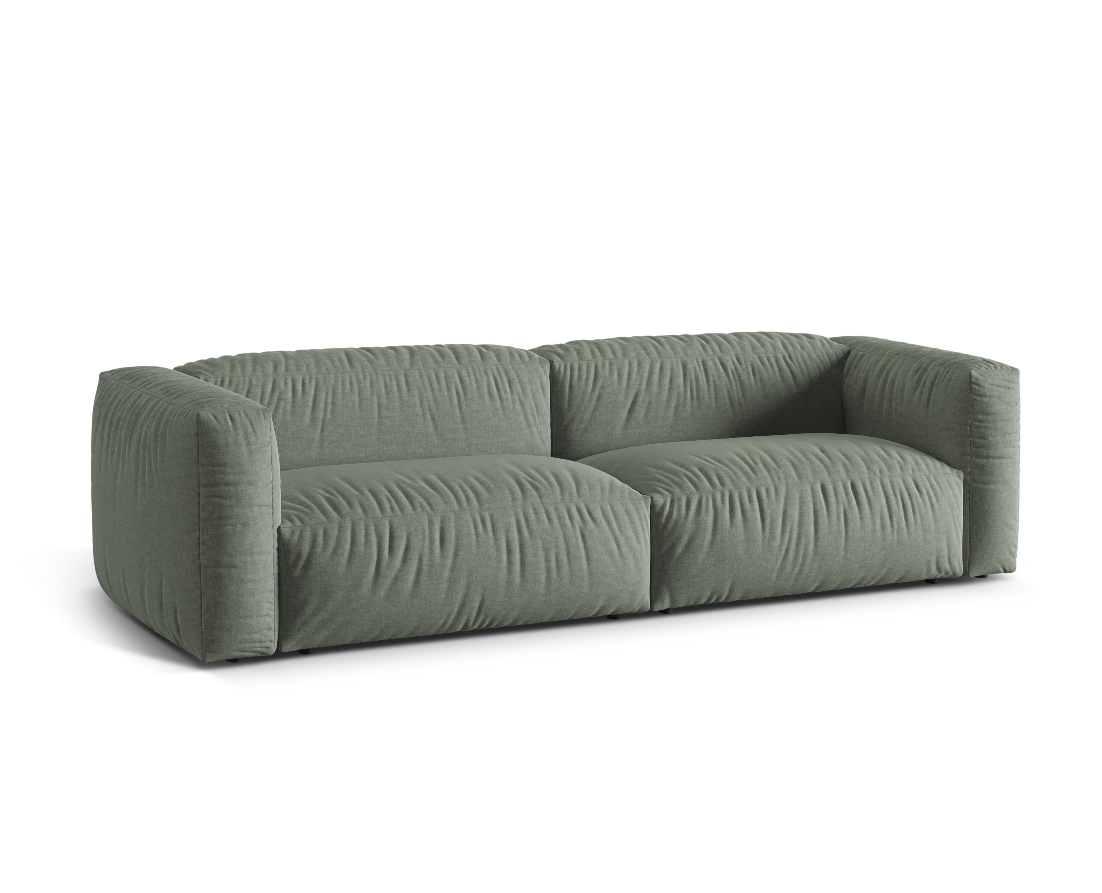 3-Personen-Sofa Martin Olive Green
