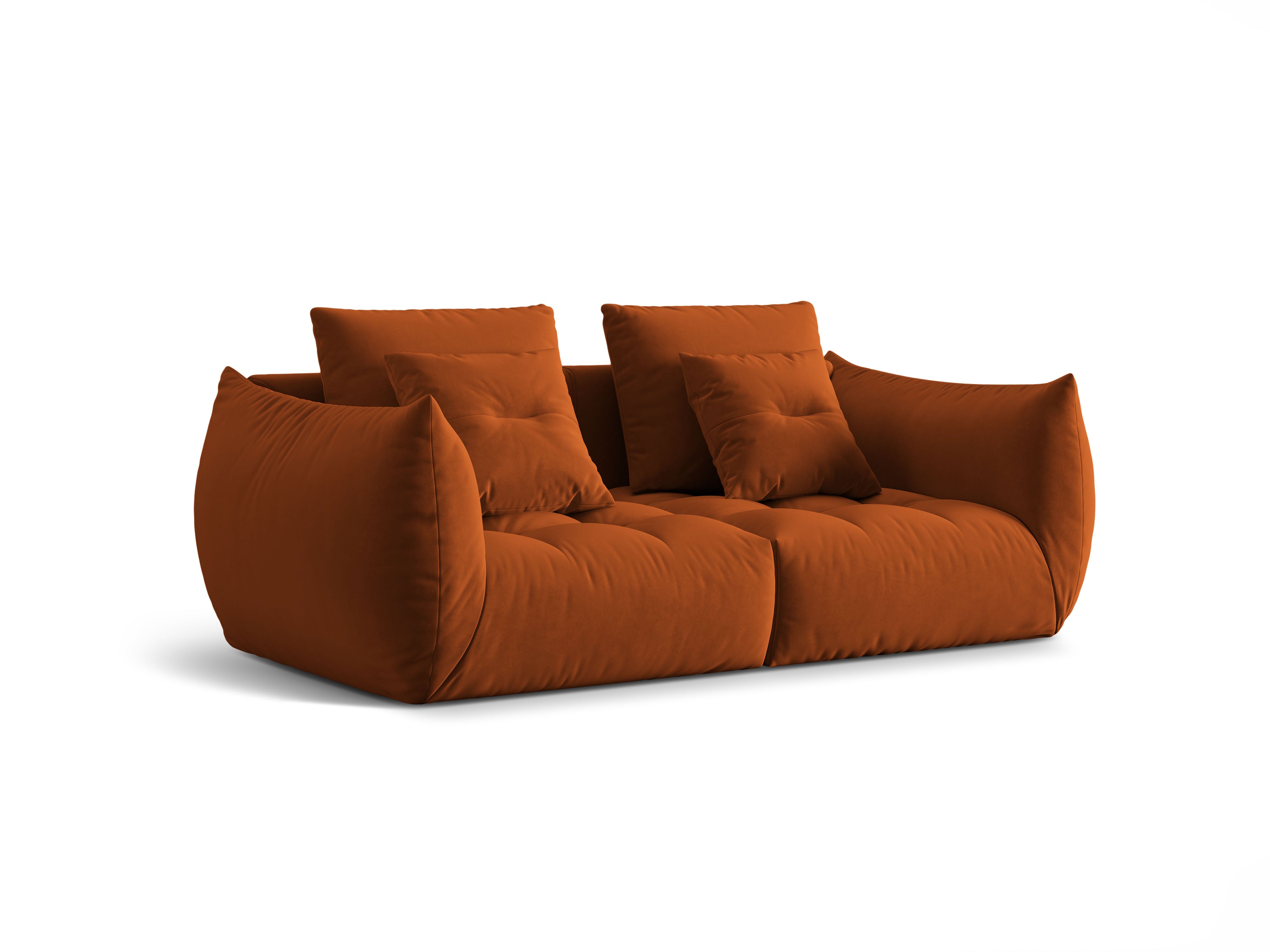 Bloom Terracotta velvet sofa