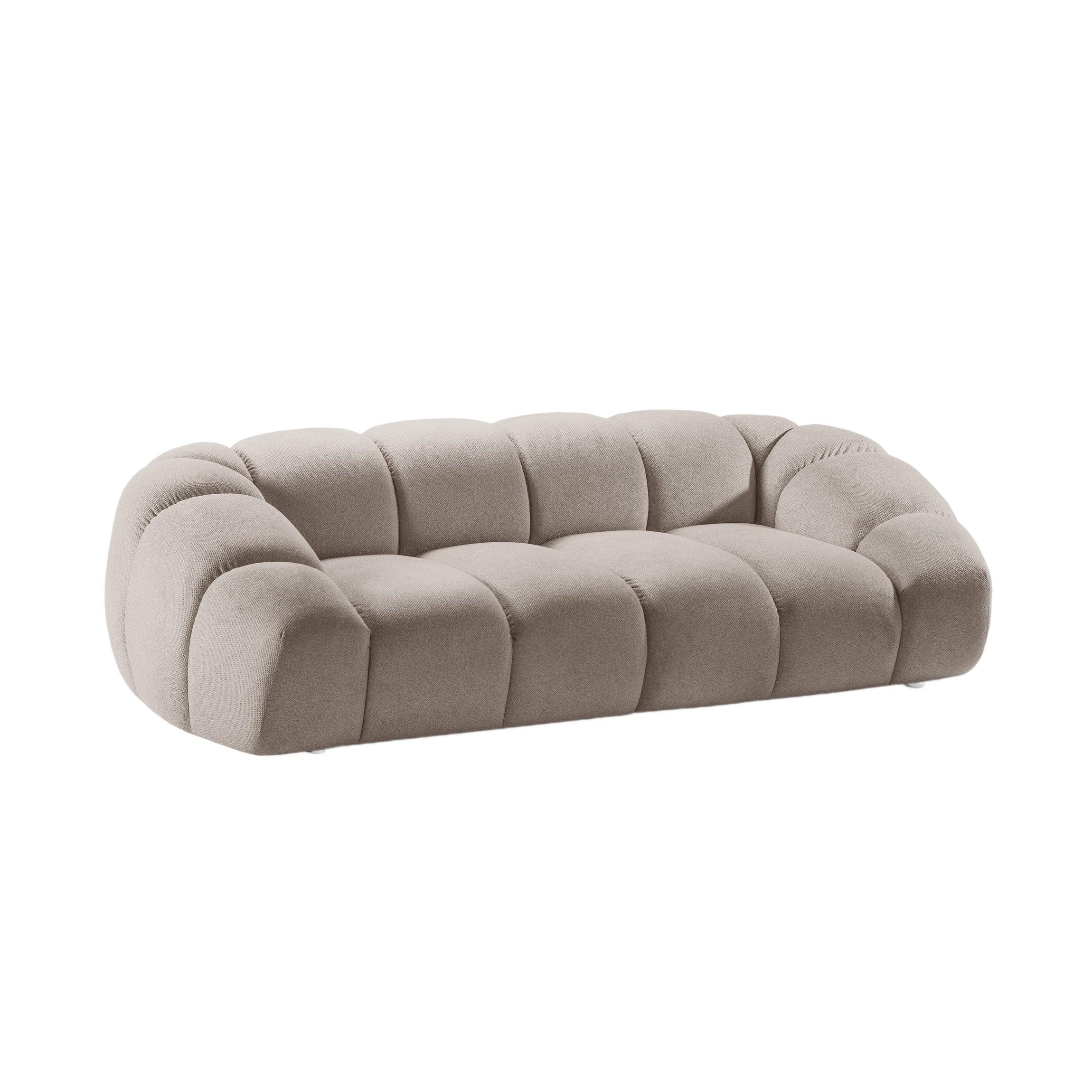 Sofa 3-Sitzer DIANA dunkelbeige Chenille