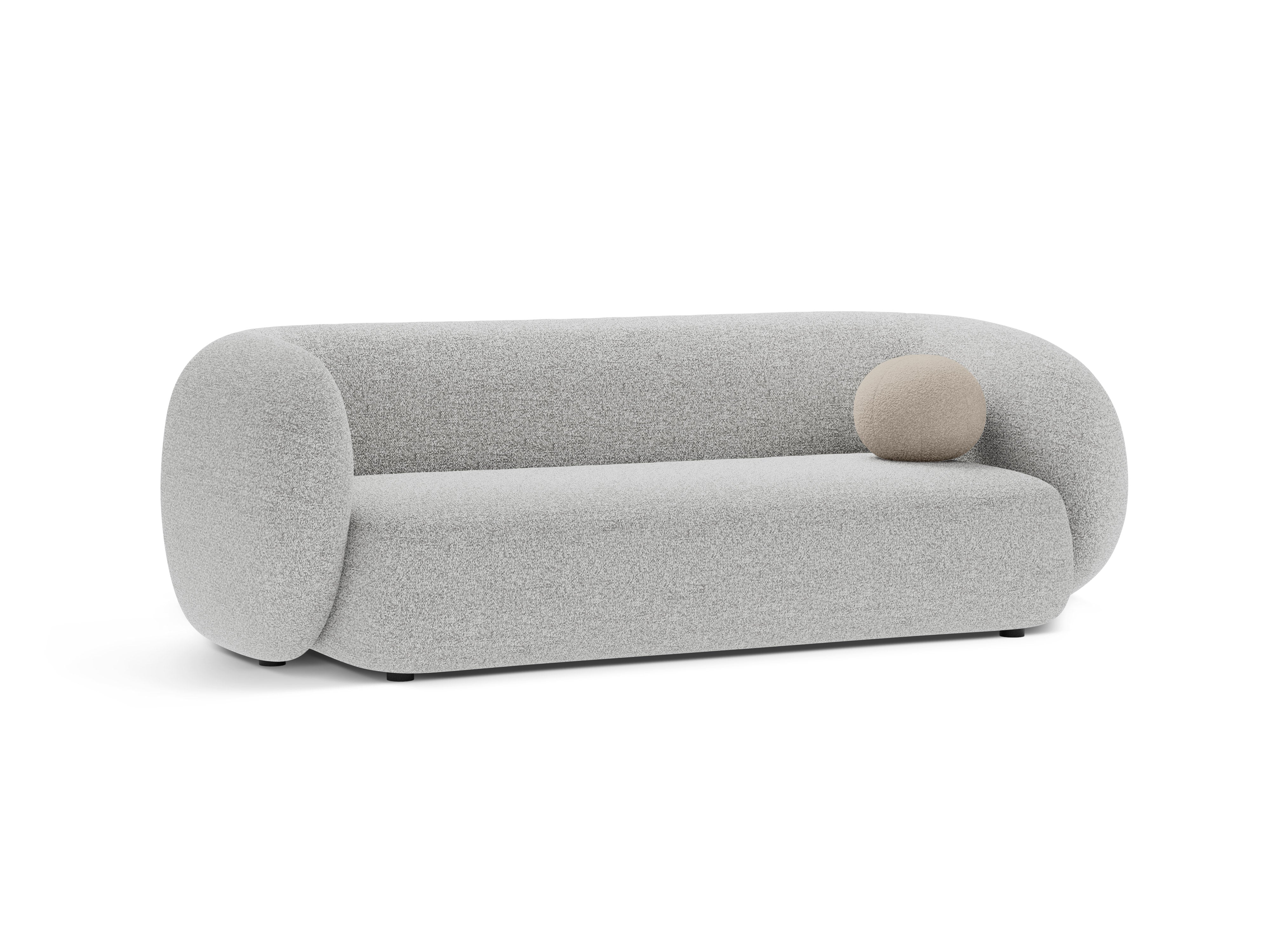 3-seater Sofa KATE light gray mélange
