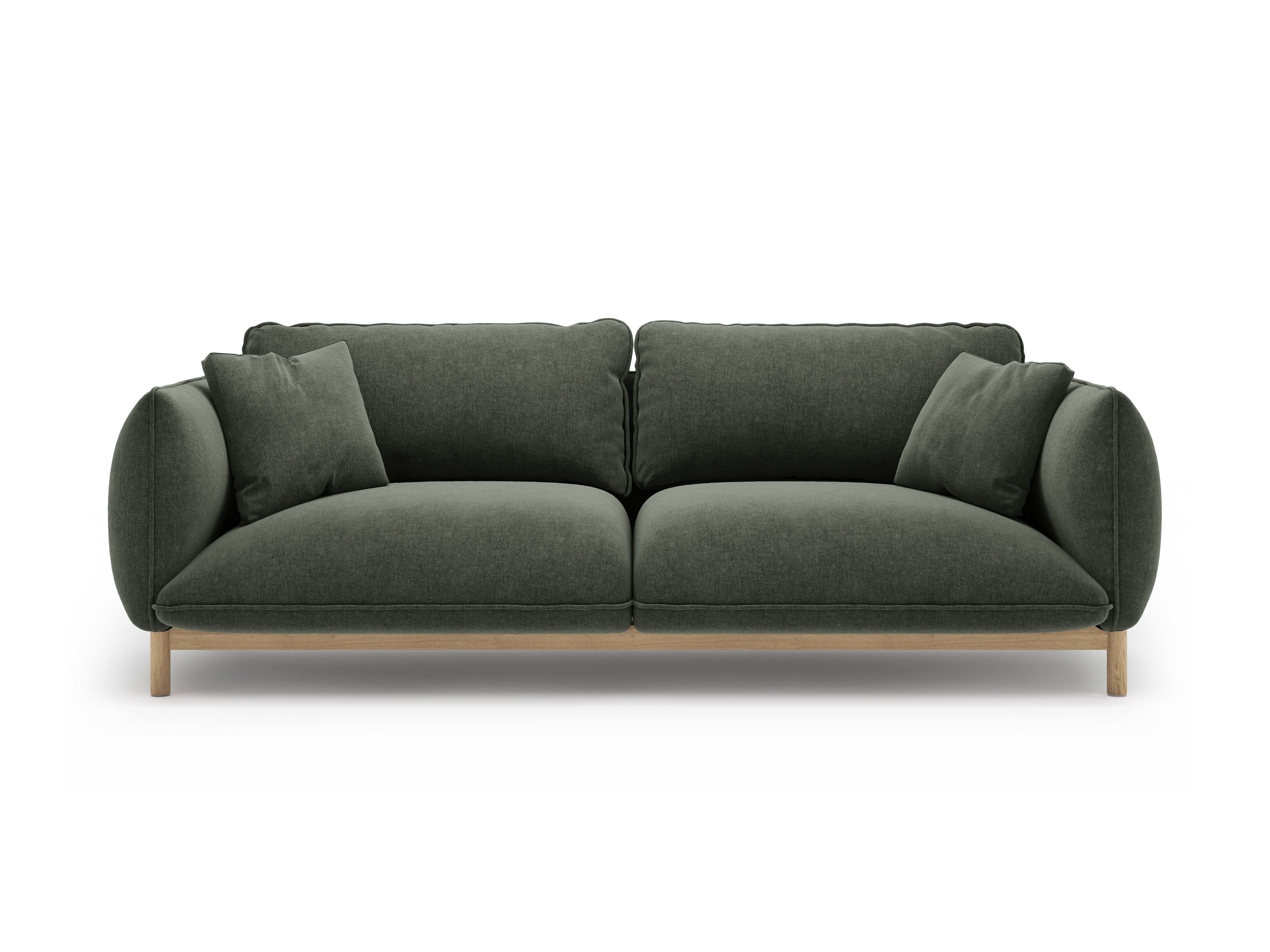 3-seater Sofa ADA green chenille