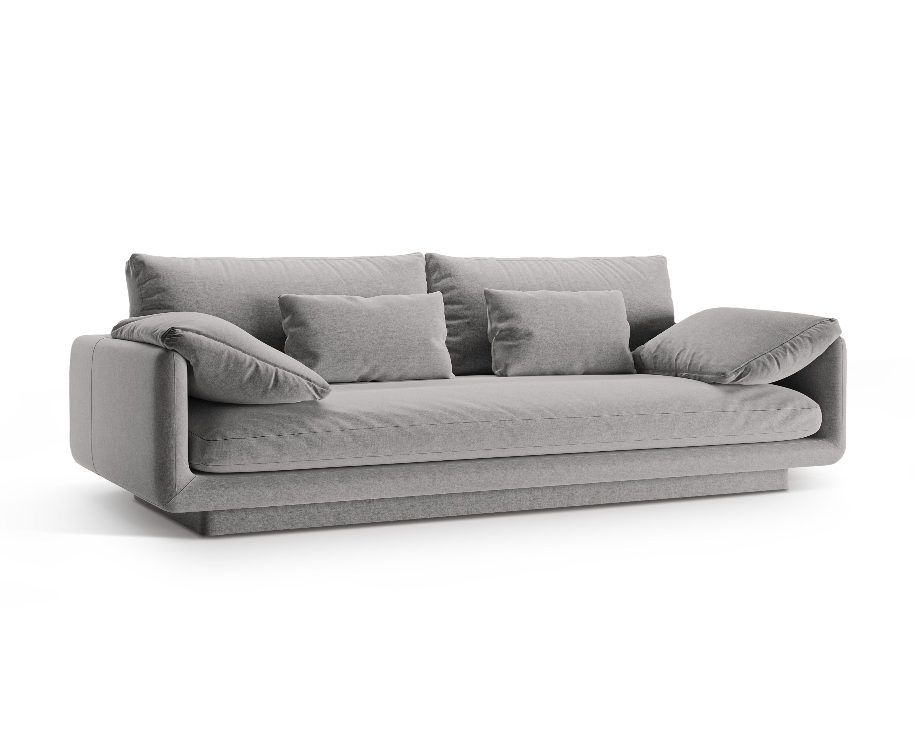 3-person sofa Torino light gray
