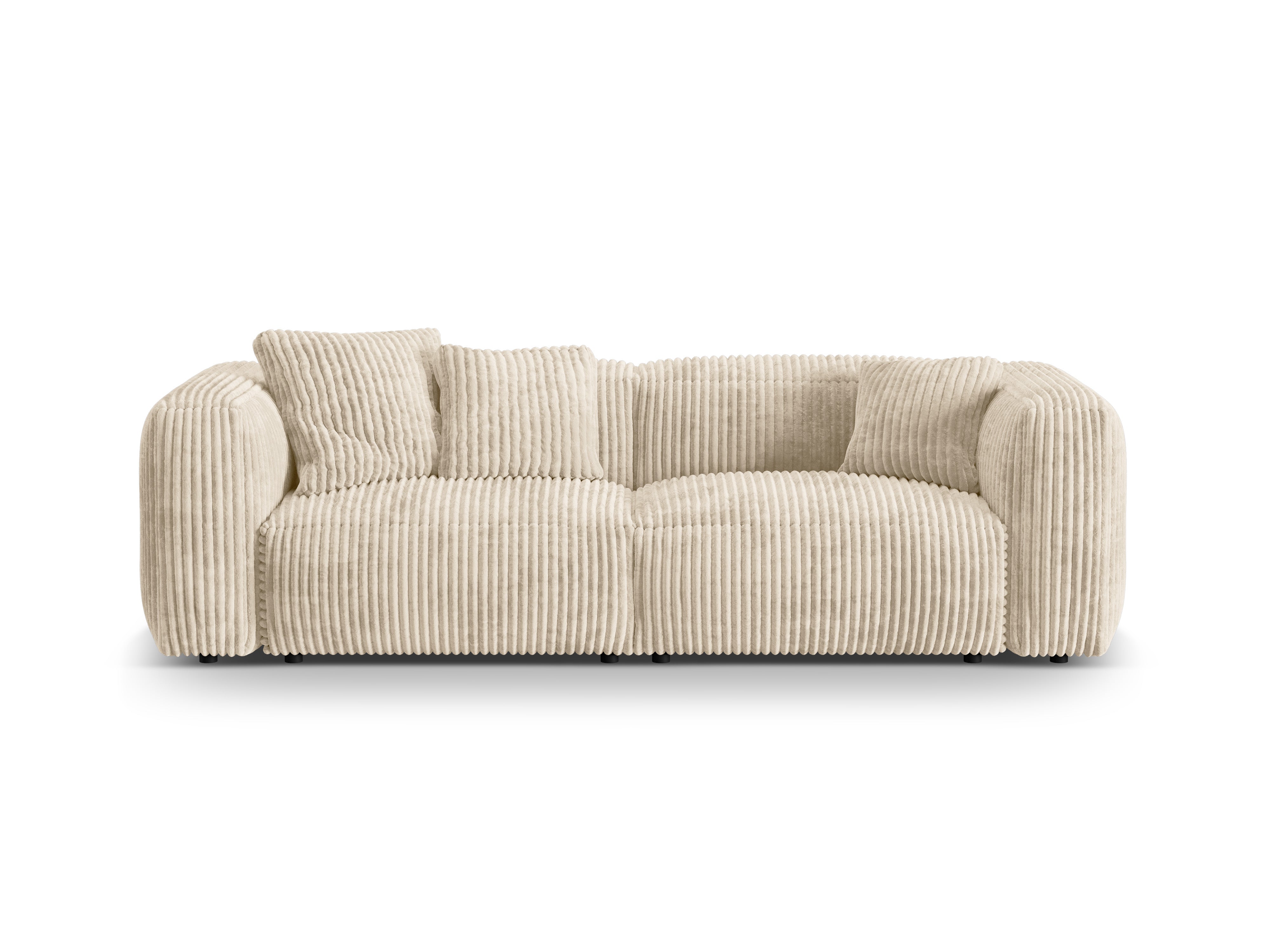 Martin 3-person sofa light beige corduroy