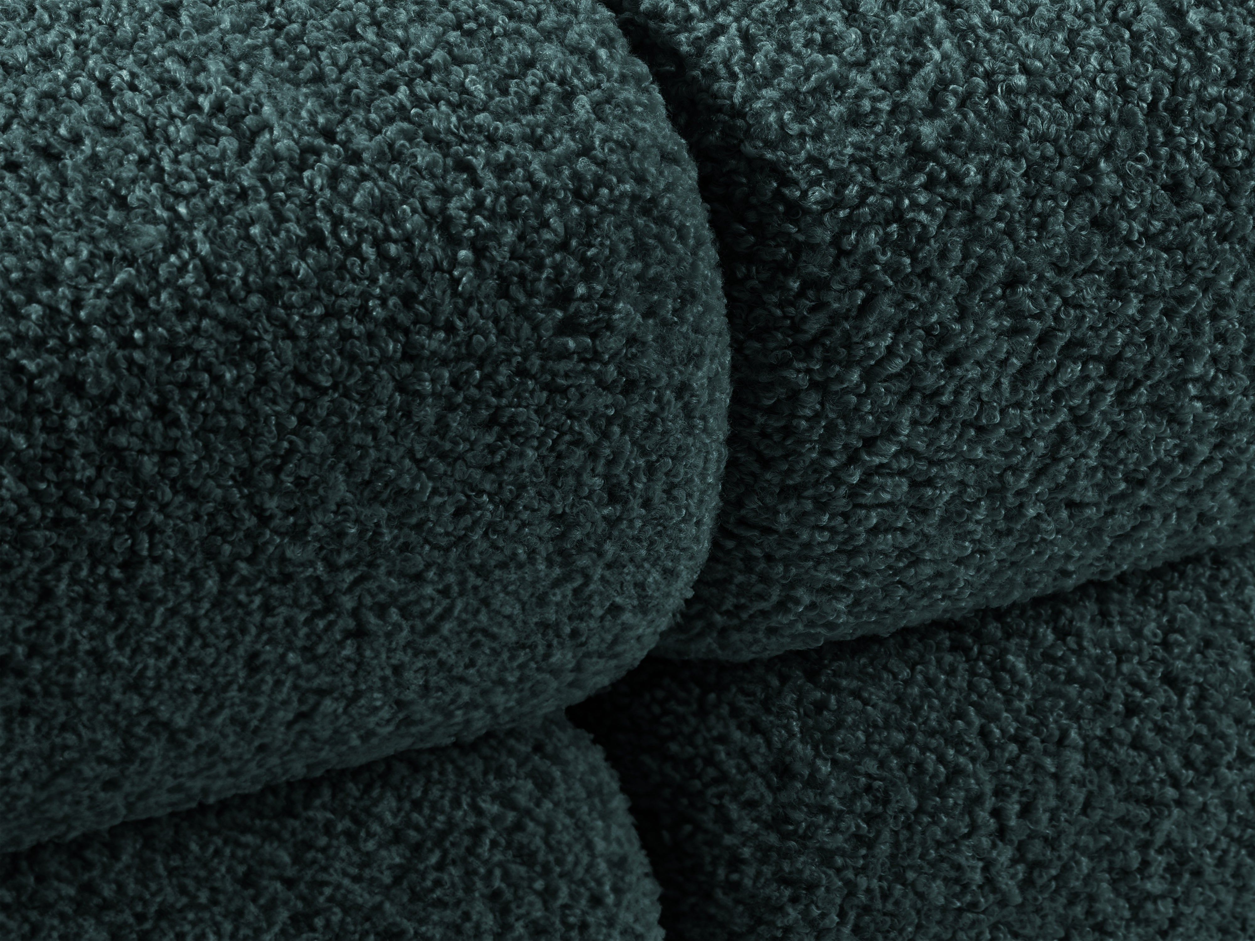 Modulares 3-Sitzer Sofa BELLIS in petrolblauem Boucle