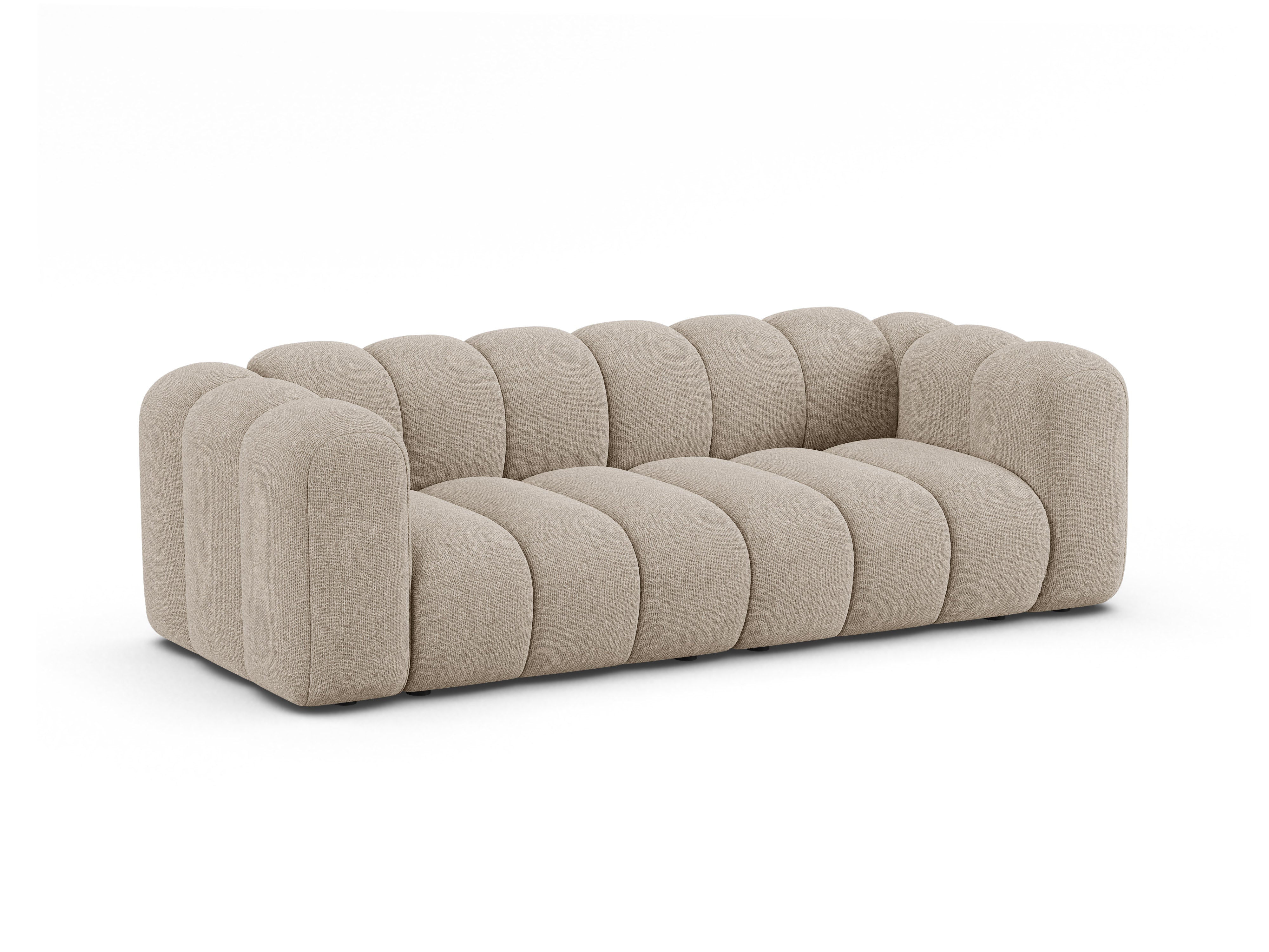 Sofa 3-osobowa LUPINE beżowy szenil – Micadoni