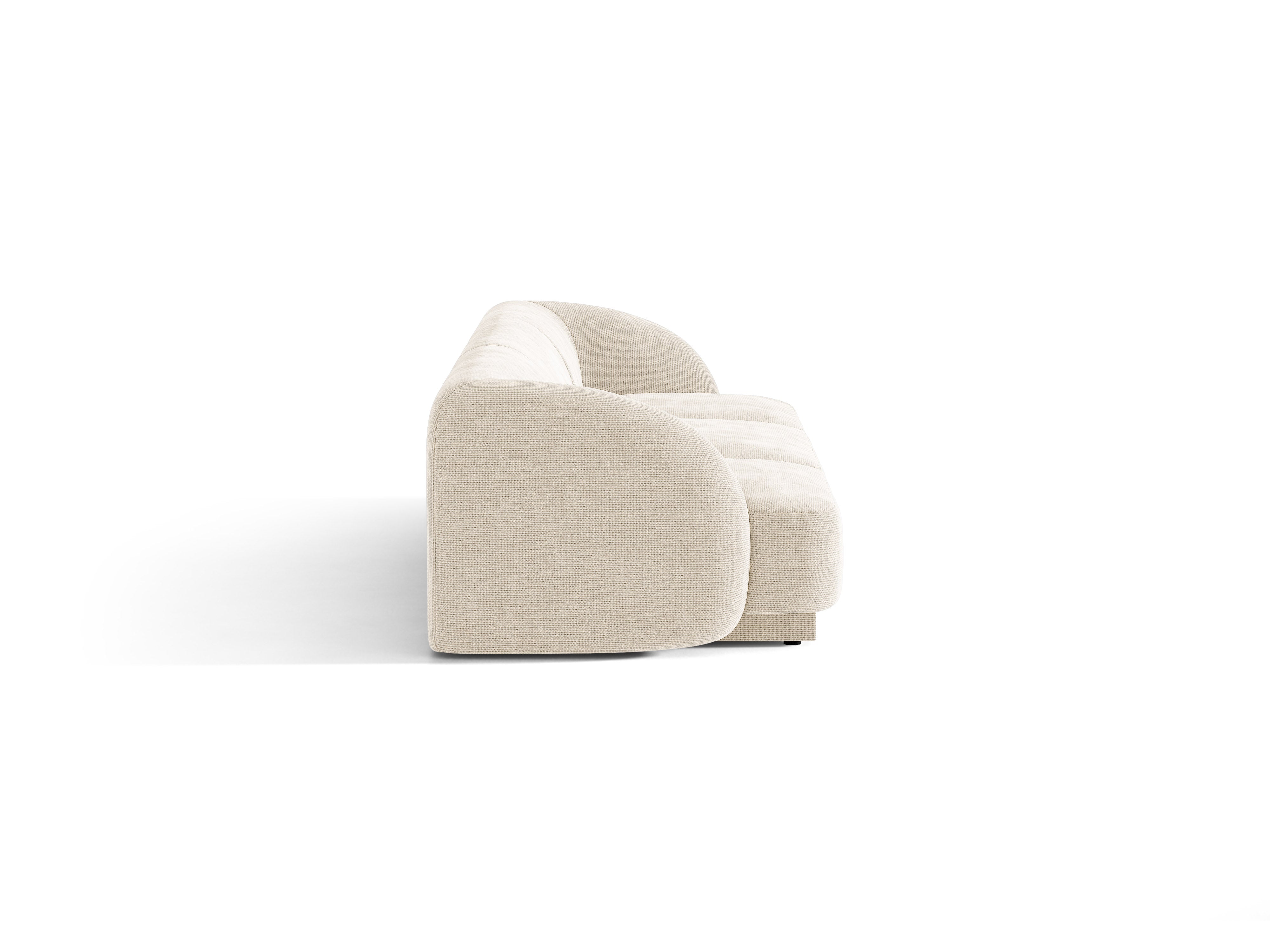 Sofa 3-Sitzer MILEY Elfenbein Chenille