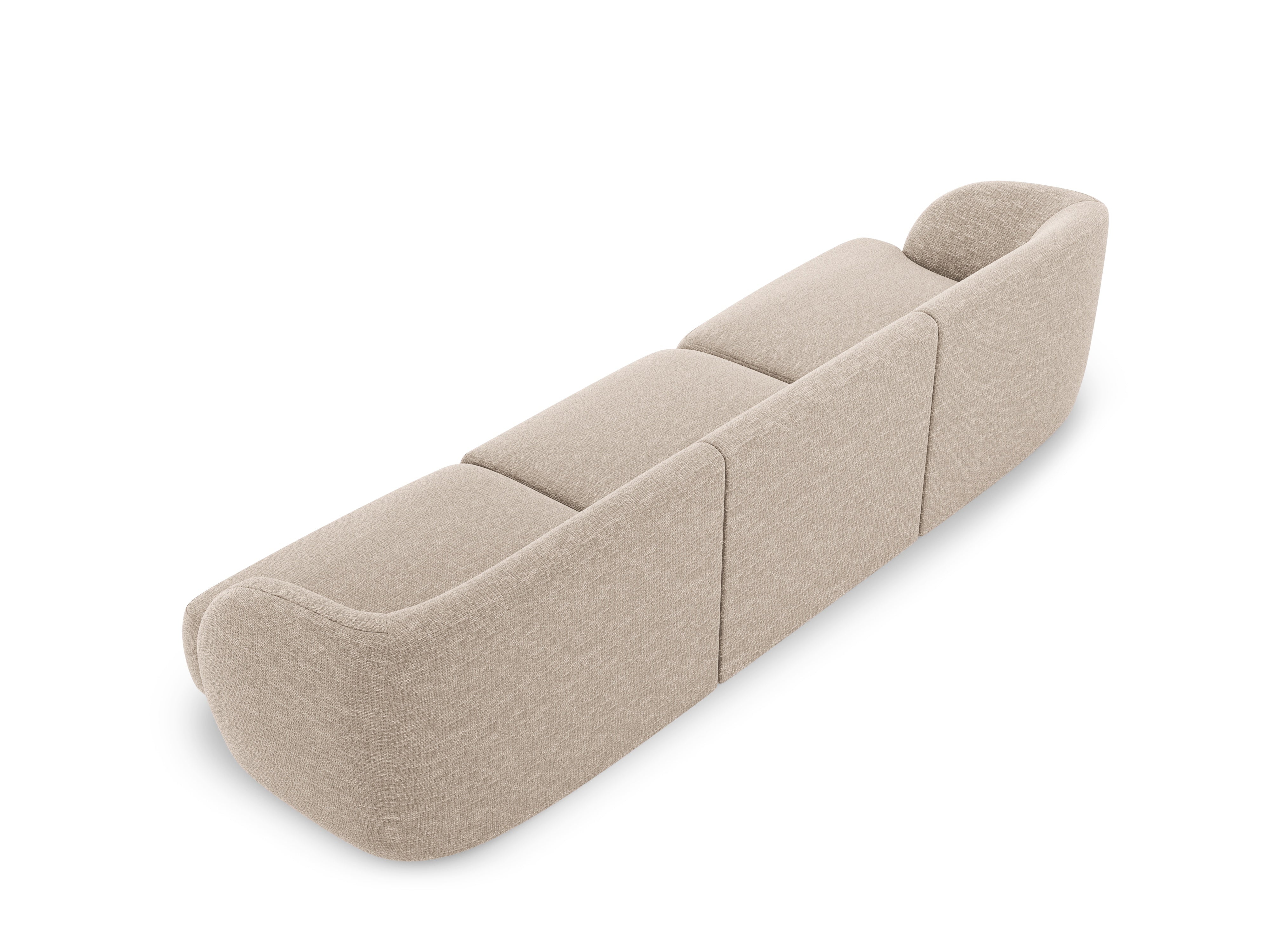 Sofa 3-sitzig MILEY beige Chenille