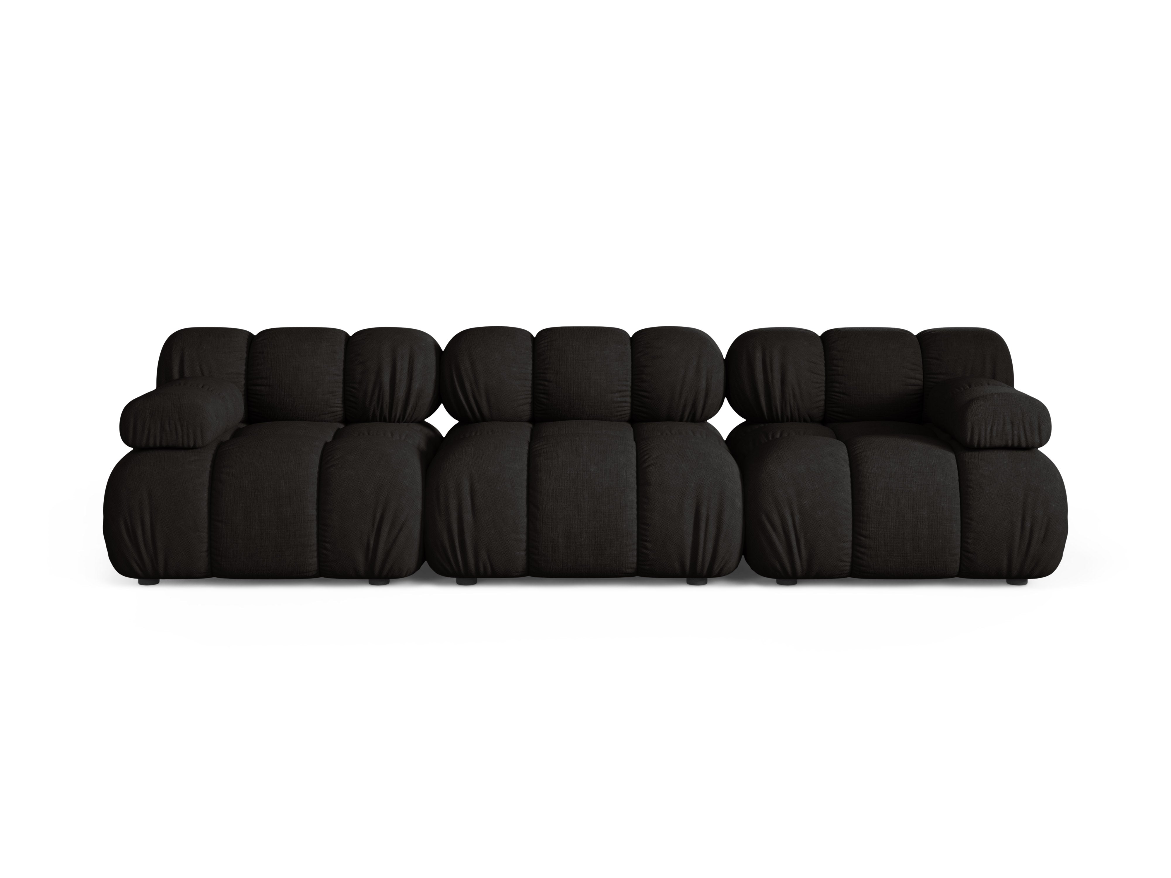 Modulares 3-Sitzer Sofa BELLIS in Schwarz