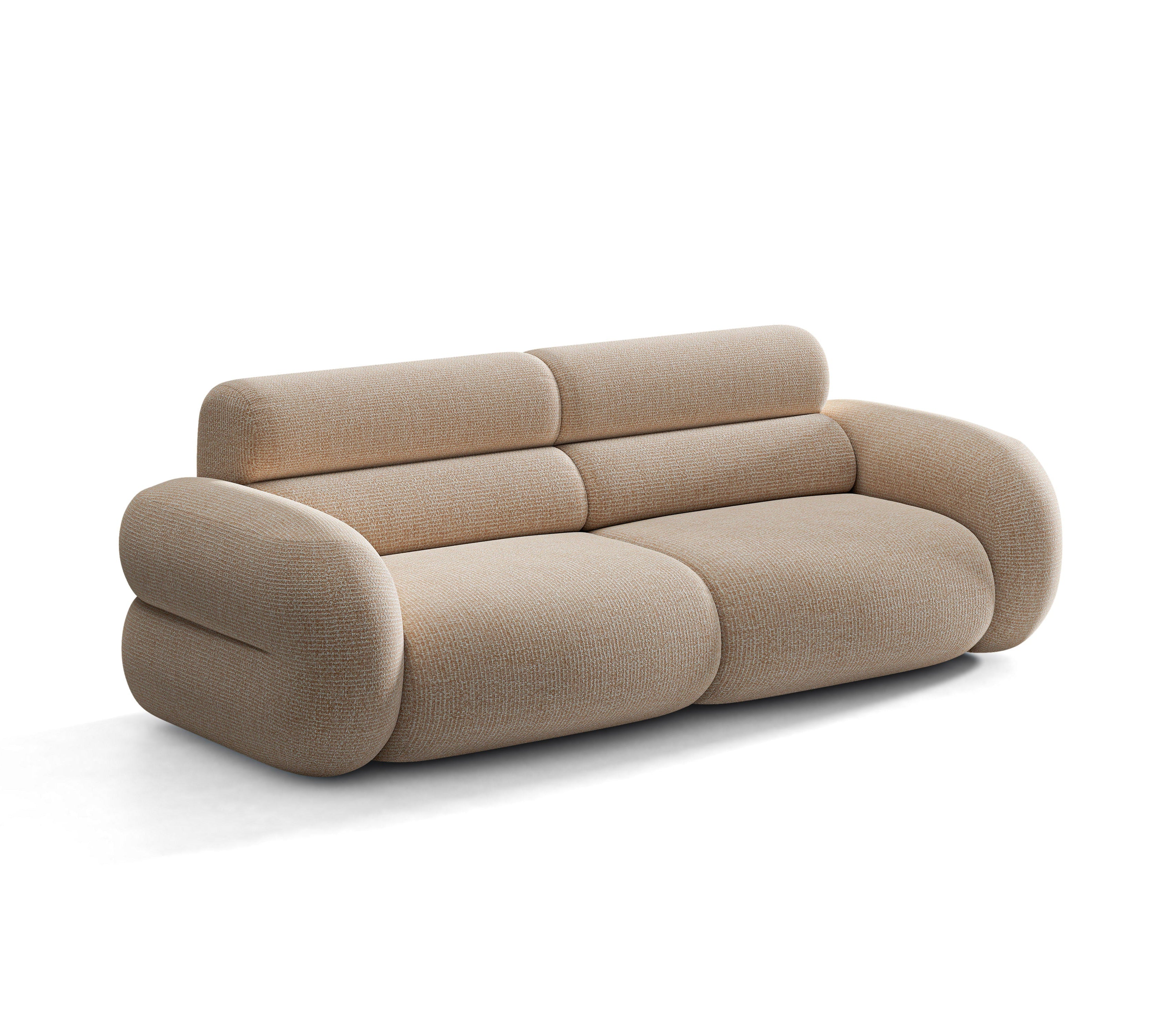 Sofa für 3 Personen NEO in sandfarbenem Melange