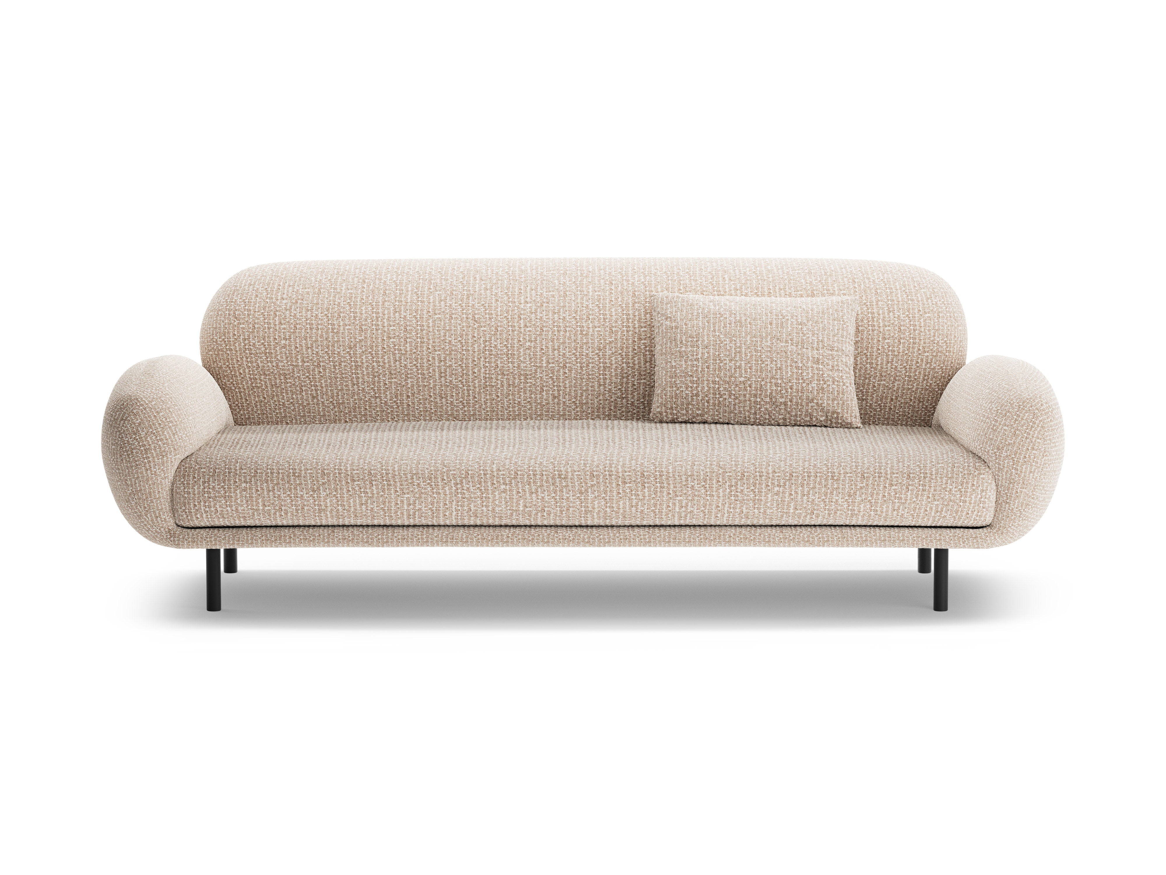 Sofa 3-Sitzer POPPY sandfarbener Chenille