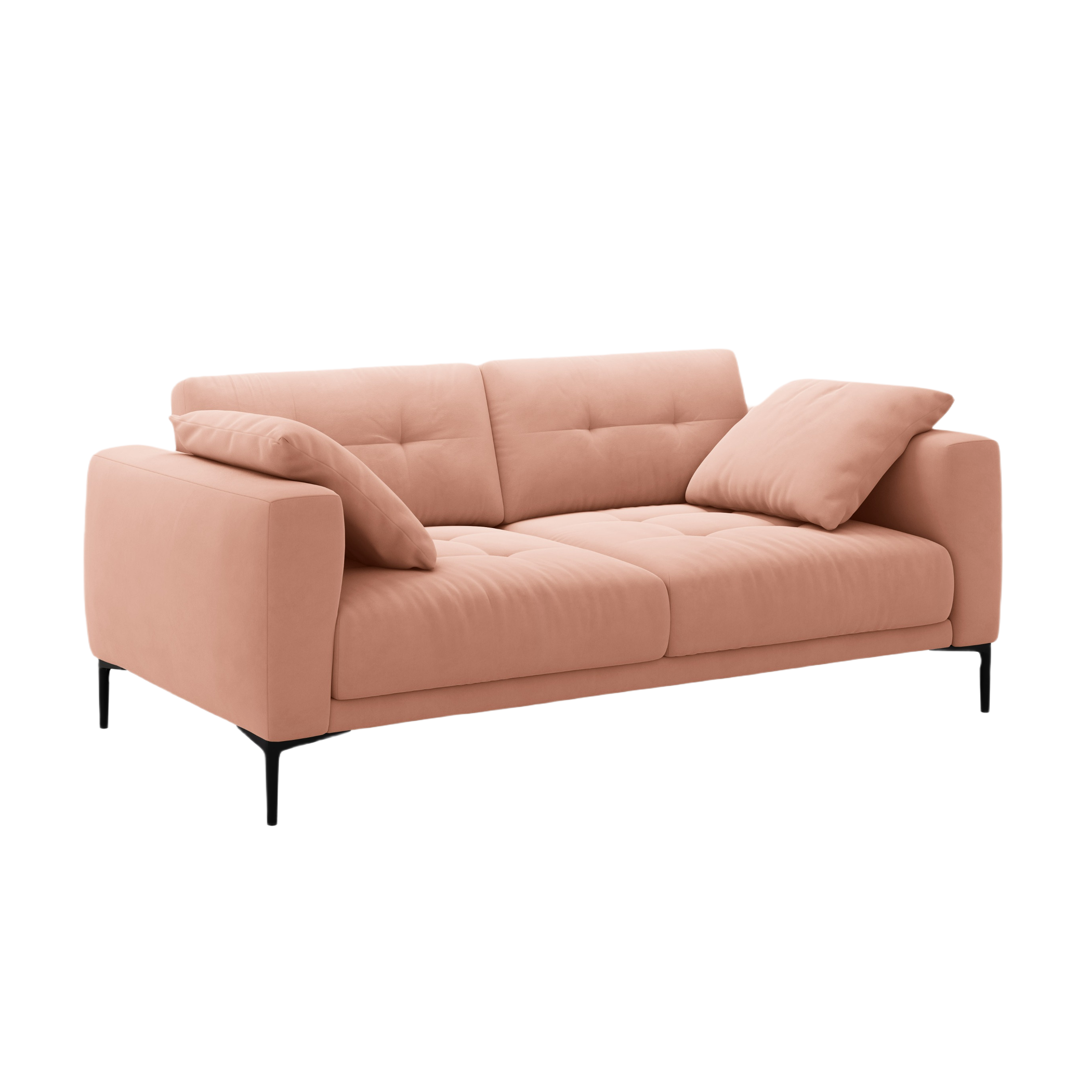 Sofa aksamitna 3-osobowa BEMY rosa