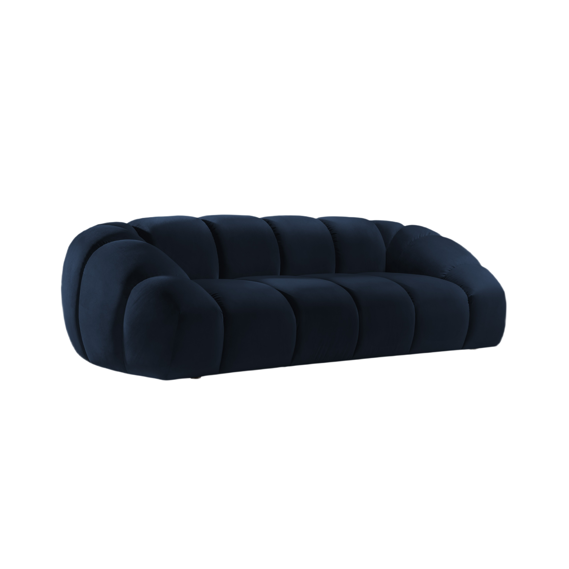2.5-seater velvet sofa DIANA royal blue
