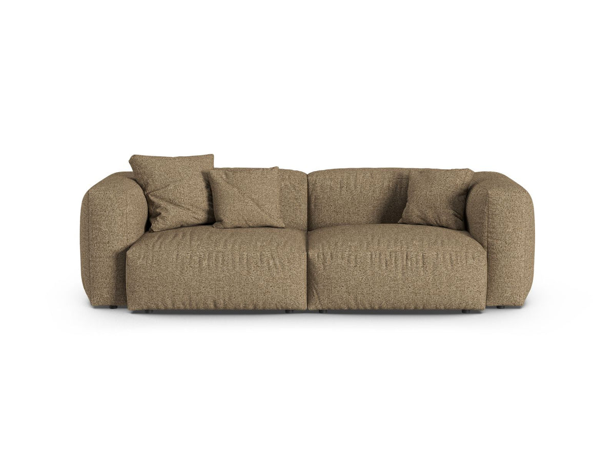 Sofa 3-osobowa XL MARTINA cappuccino boucle – Micadoni
