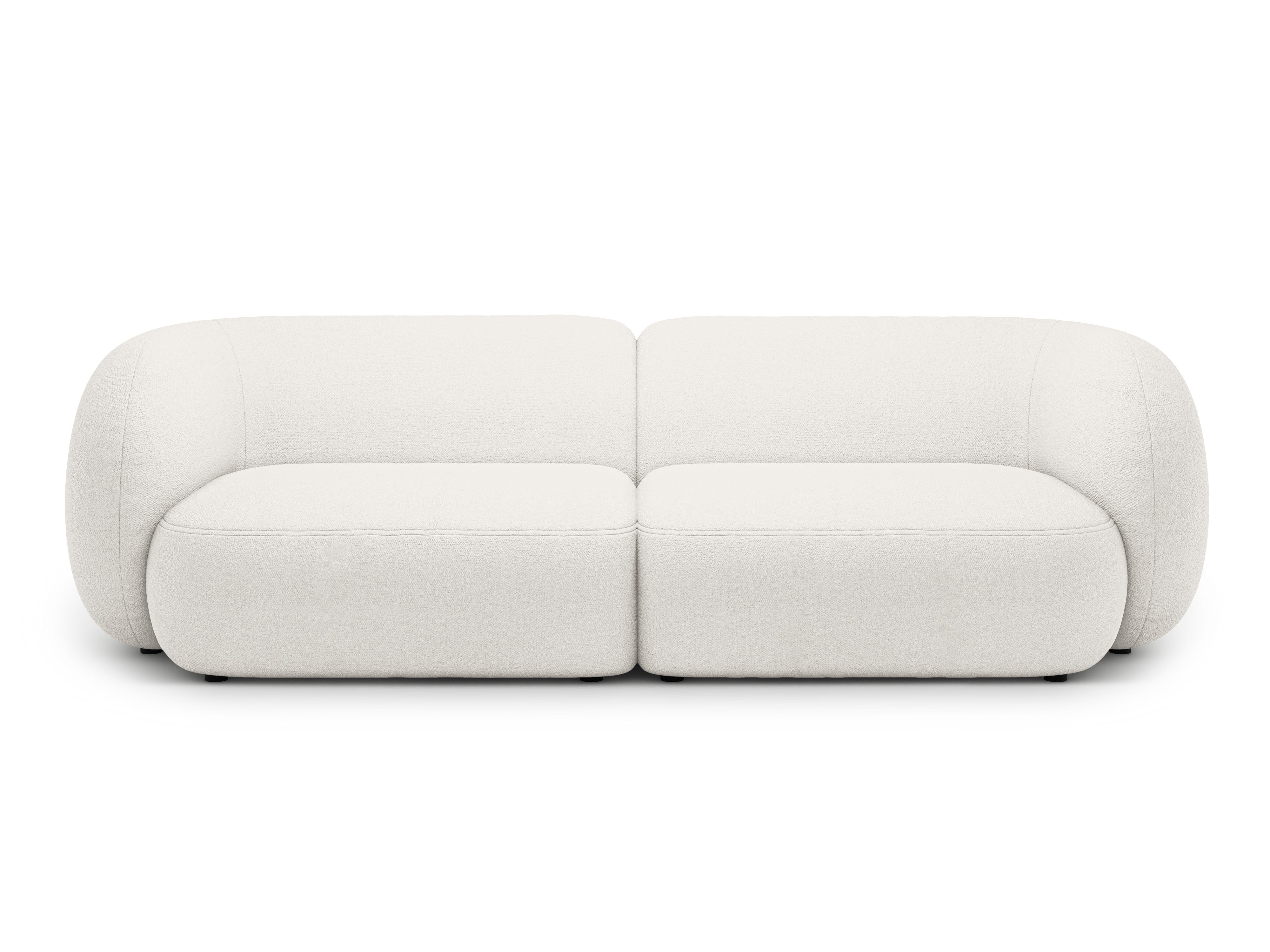 Sofa für 4 Personen KATE weiß Boucle