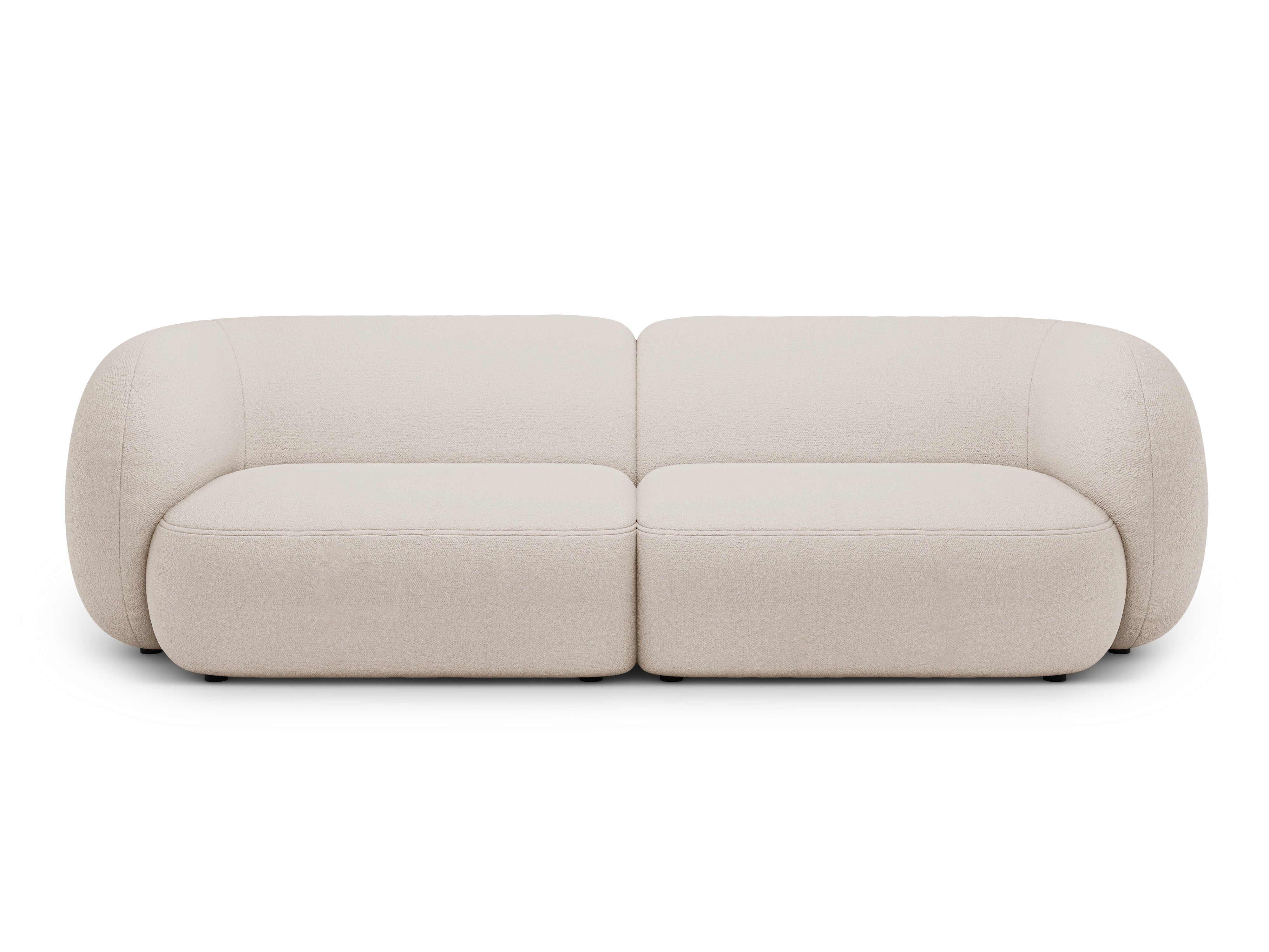 4-seater KATE sofa beige boucle