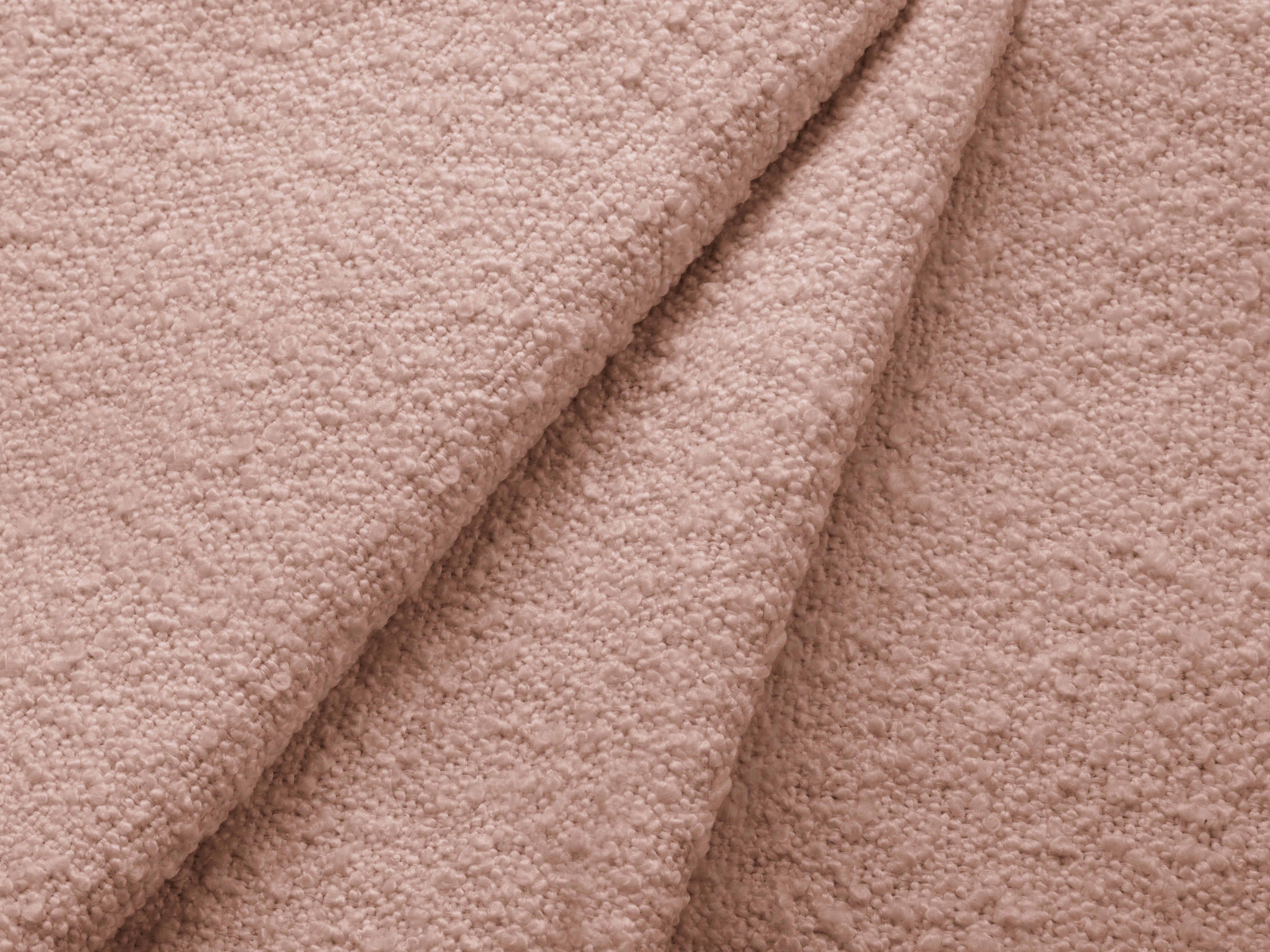 Sofa 4-osobowa KATE różowy boucle – tkanina bouclé
