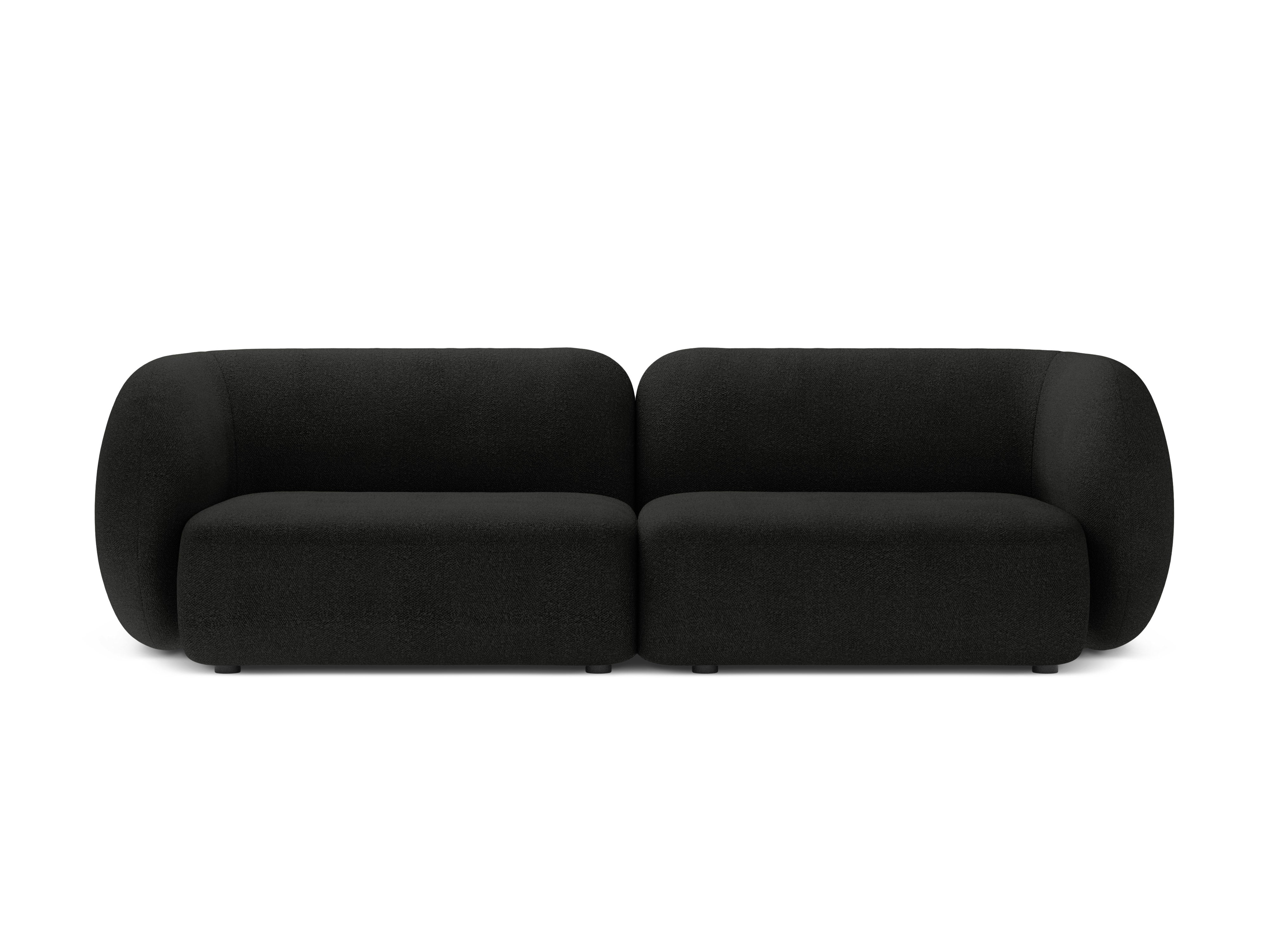 Sofa für 4 Personen KATE schwarzes Boucle